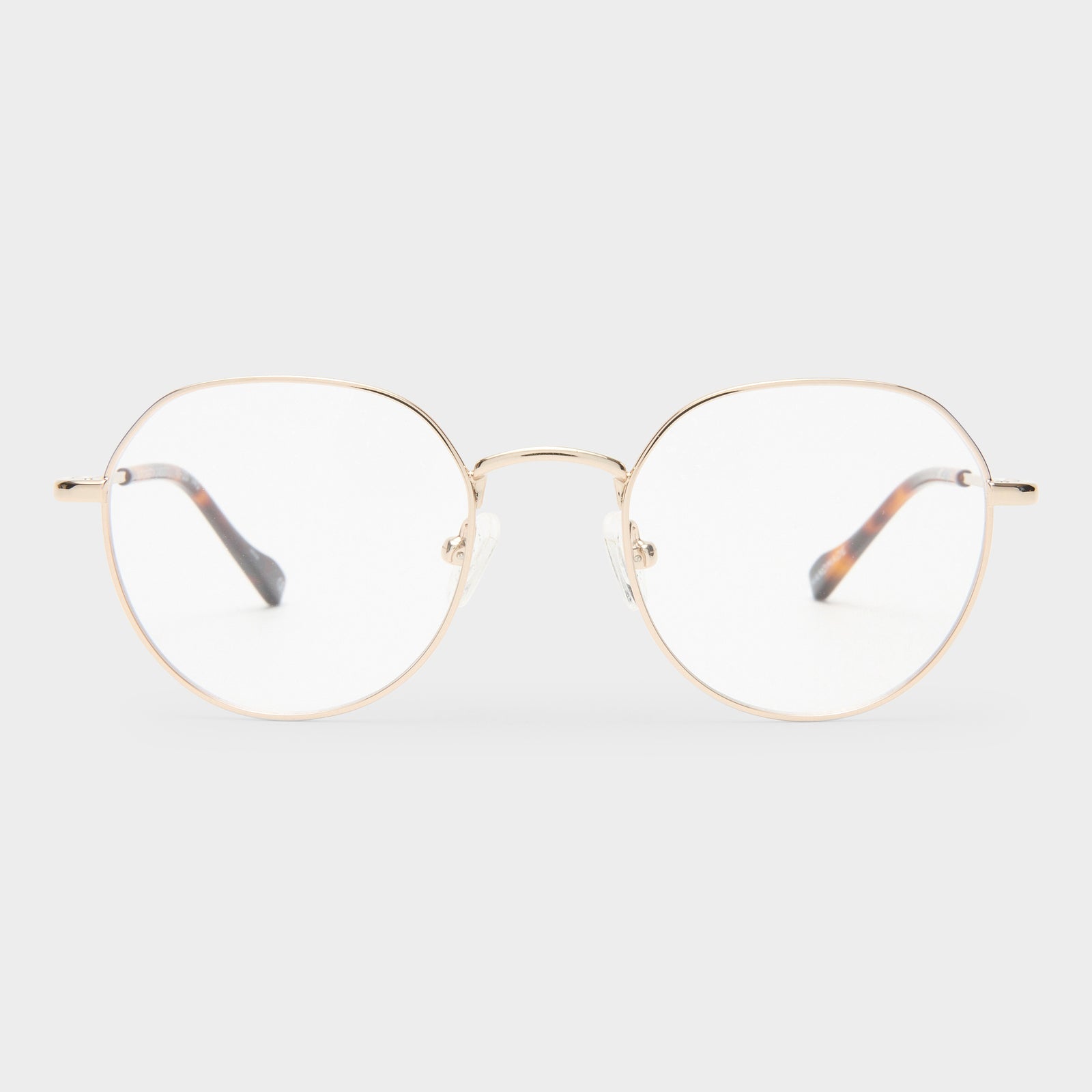 Notoriety Gold Uni-Sex Oval Optical Frames | Le Specs