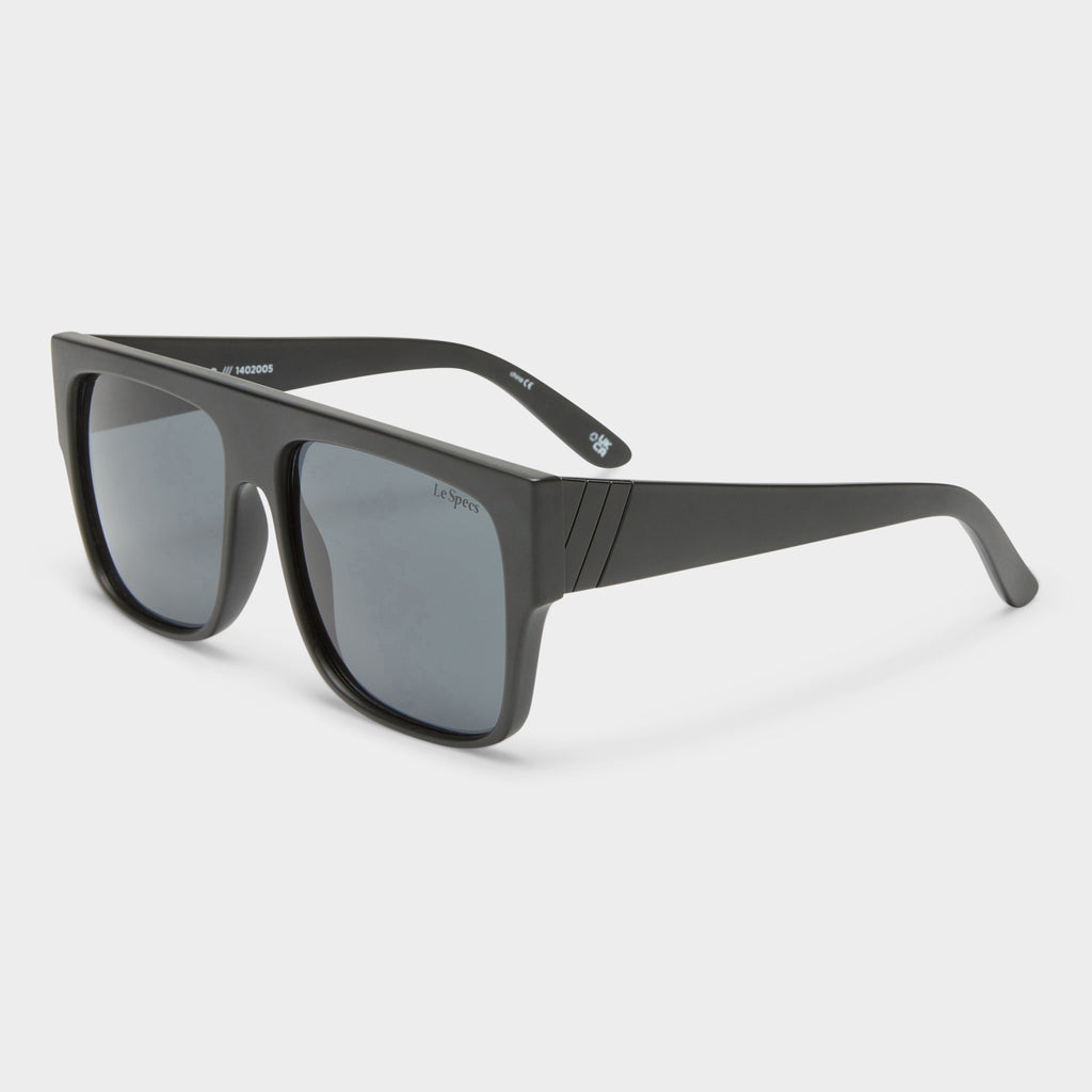 Bravado Matte Black Male D-Frame Sunglasses Le Specs