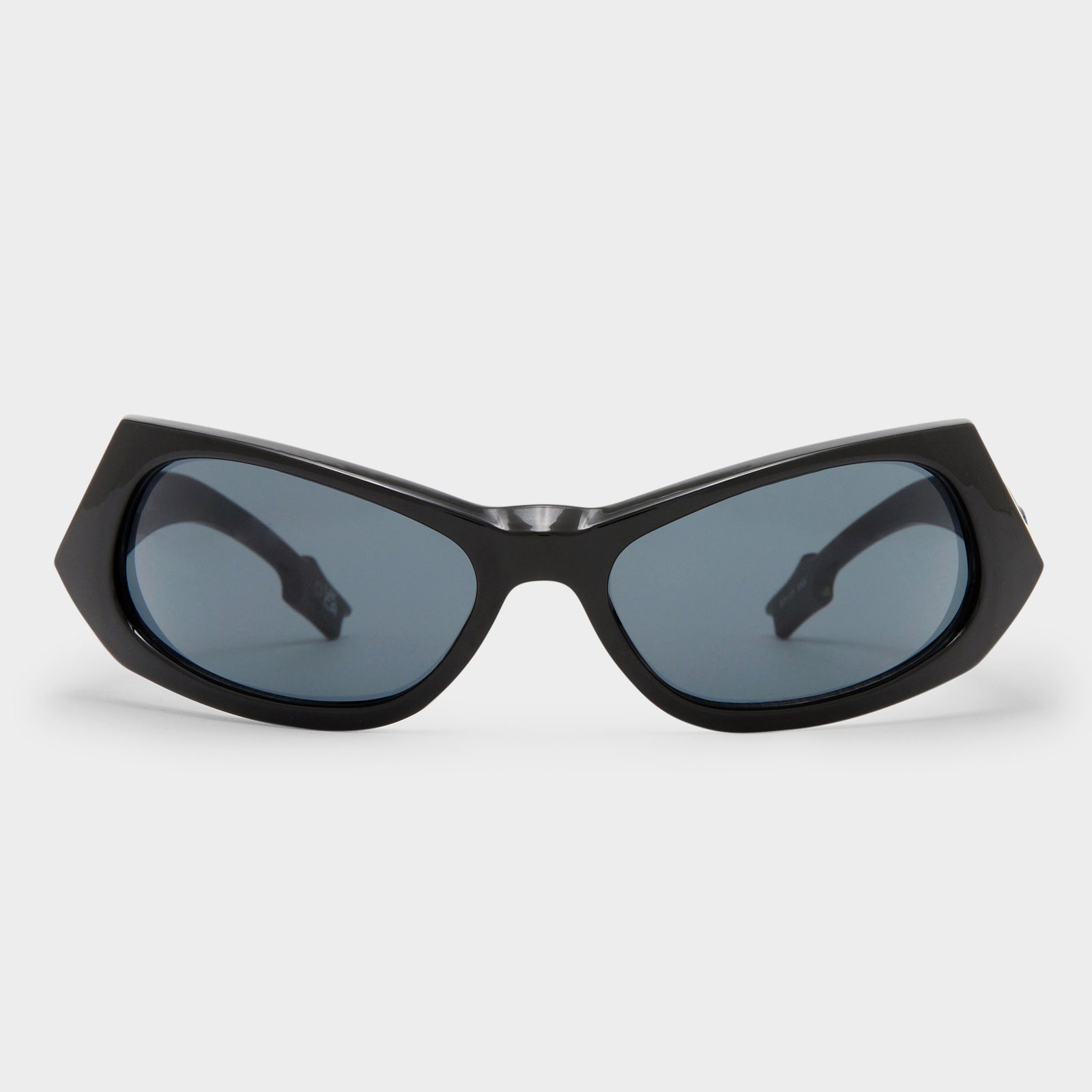 Spaceman Black Uni-Sex Wrap Sunglasses | Le Specs