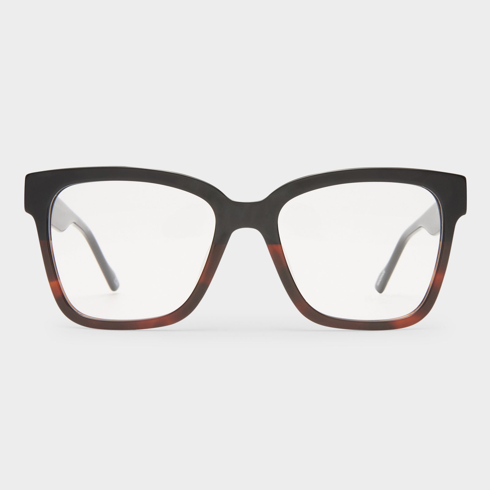 Las Dalias Brown Grad Female Square Optical Frames | Le Specs