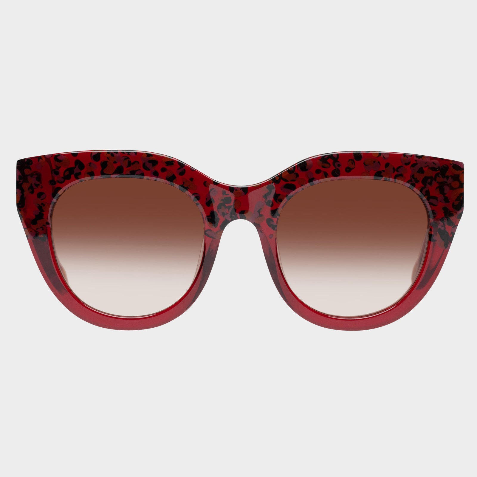 Airy Canary Ii Cherry Leopard Splice Female Cat-Eye Sunglasses | Le Specs