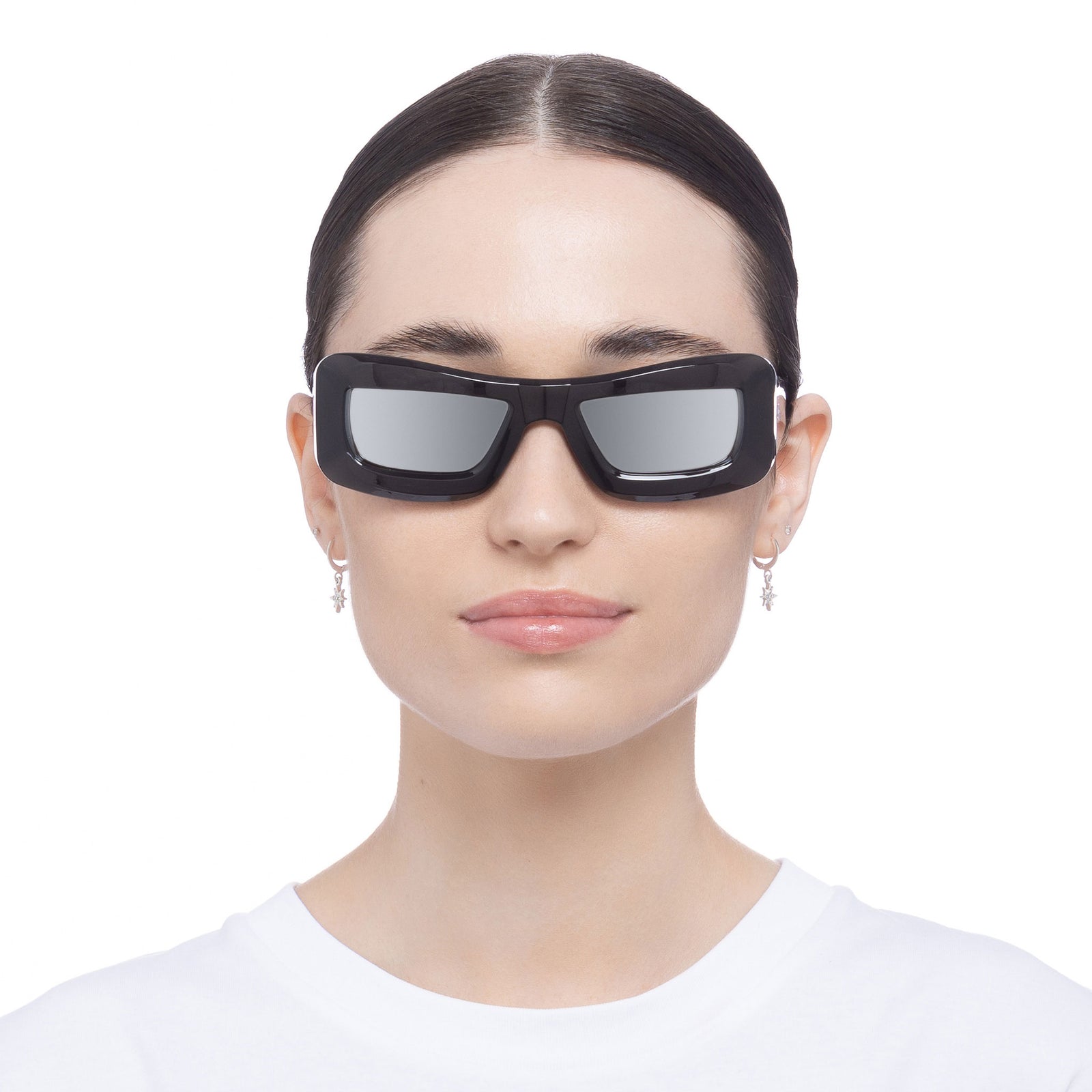 Armour Shadow Grey Uni-Sex Wrap Sunglasses | Le Specs