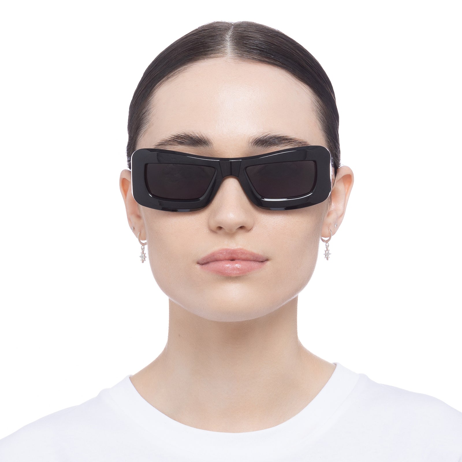 Armour Black Uni-Sex Wrap Sunglasses | Le Specs