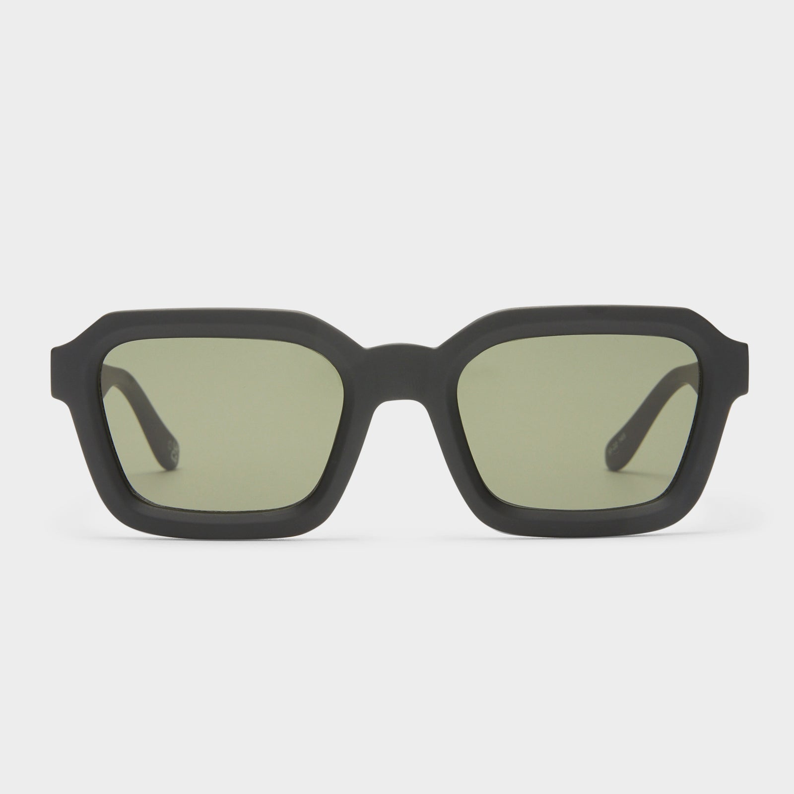 Impossible Matte Black Uni-Sex Square Sunglasses | Le Specs