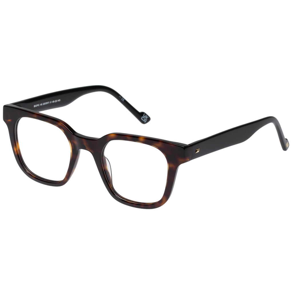Biopic 48 Dark Tort Optical Uni Sex Square Glasses Le Specs 9410