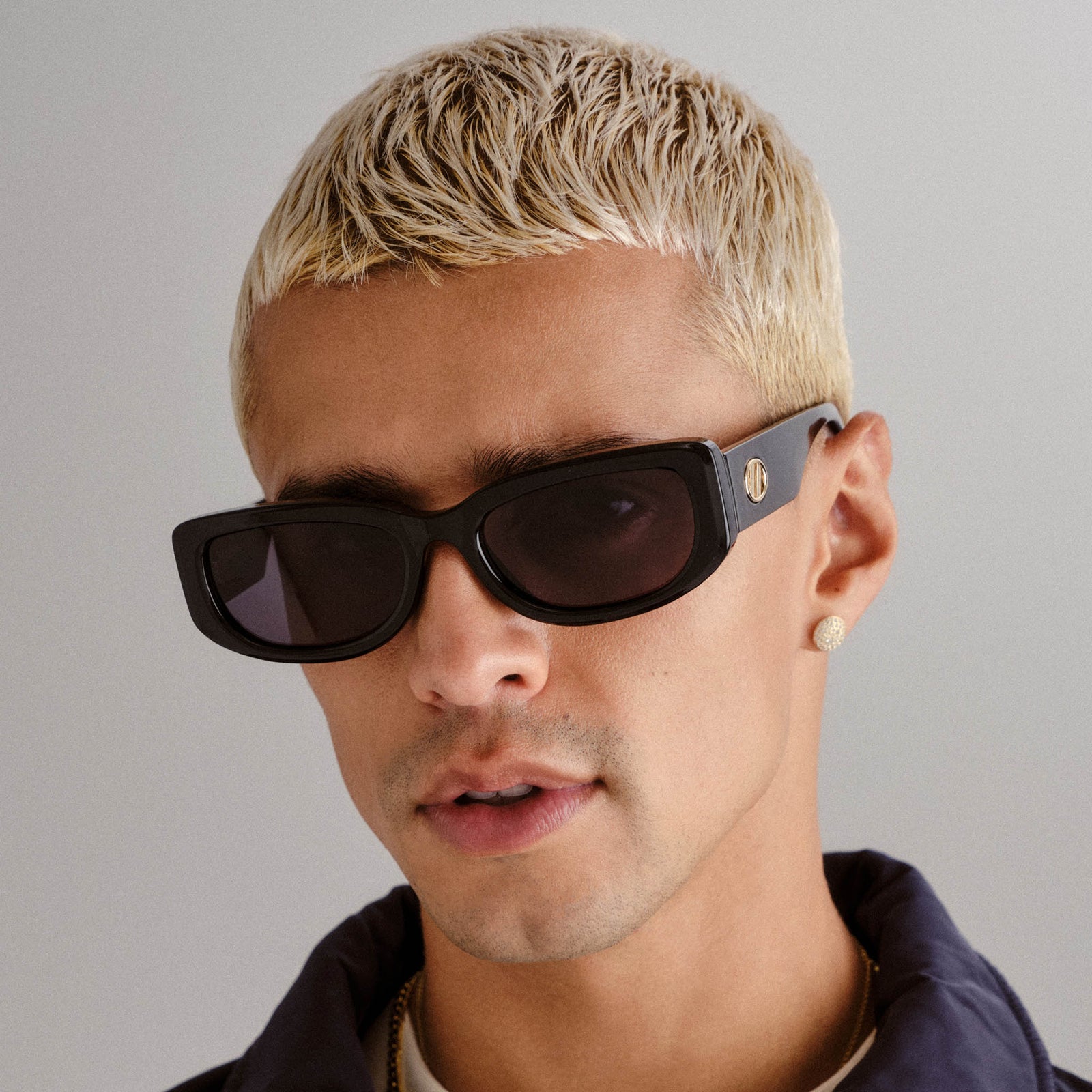 Monopoly Black Uni-Sex Rectangle Sunglasses | Le Specs