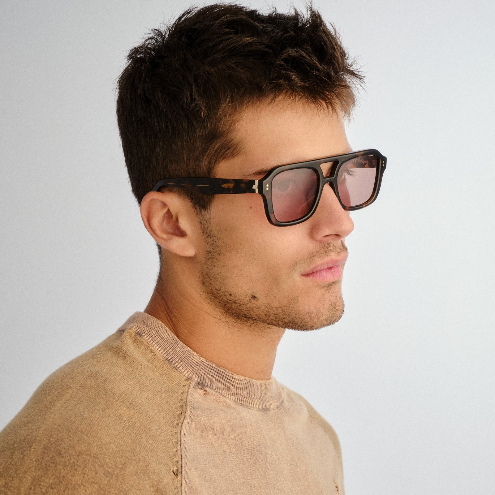 Subtext Chestnut Tort Uni-Sex Aviator Sunglasses | Le Specs