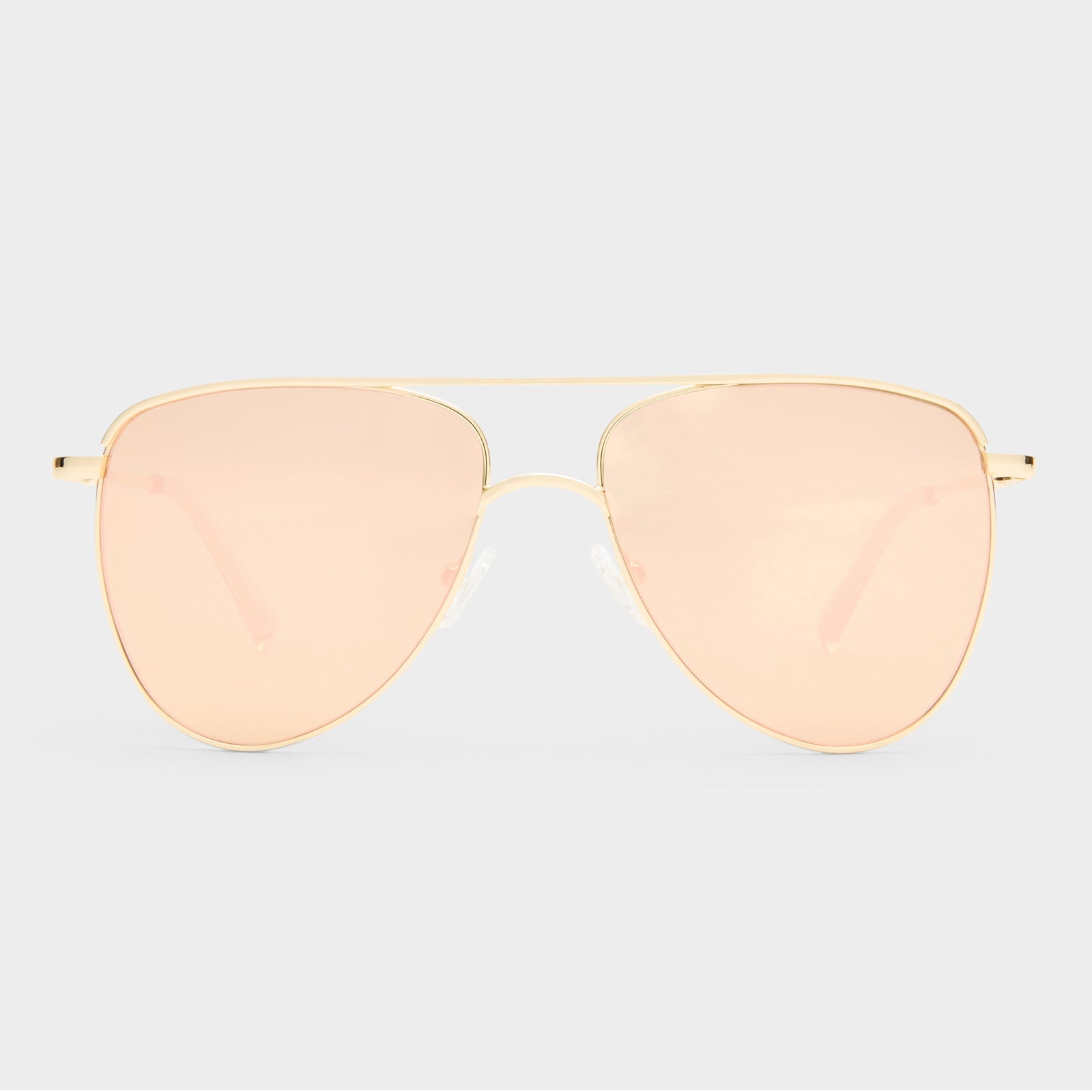 The Duke Gold Female Aviator Sunglasses | Le Specs