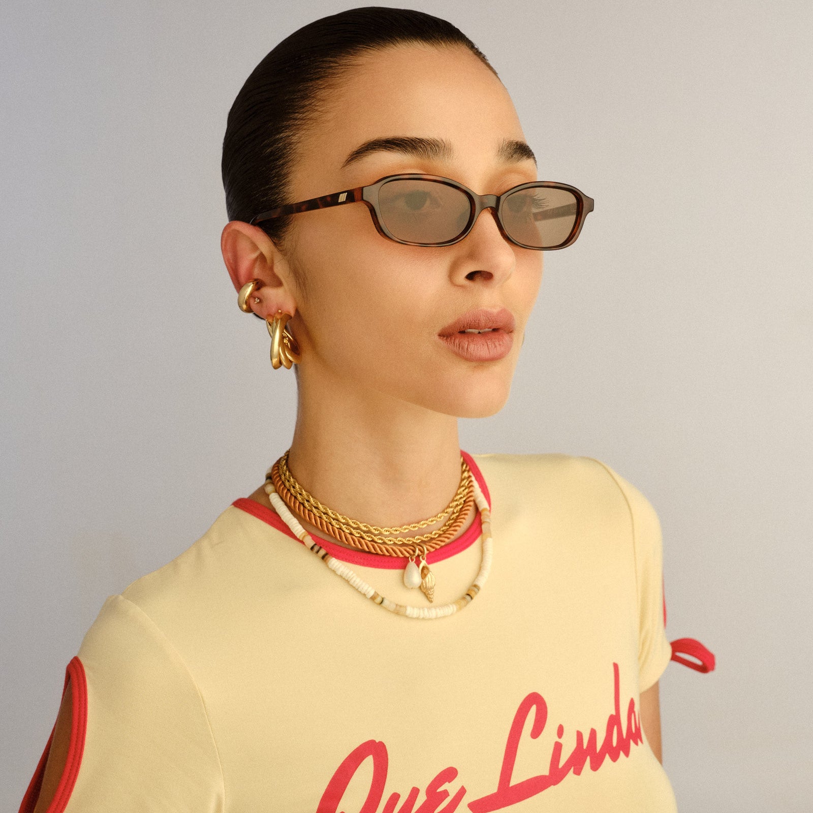 Honey Pot Tort Female Rectangle Sunglasses | Le Specs