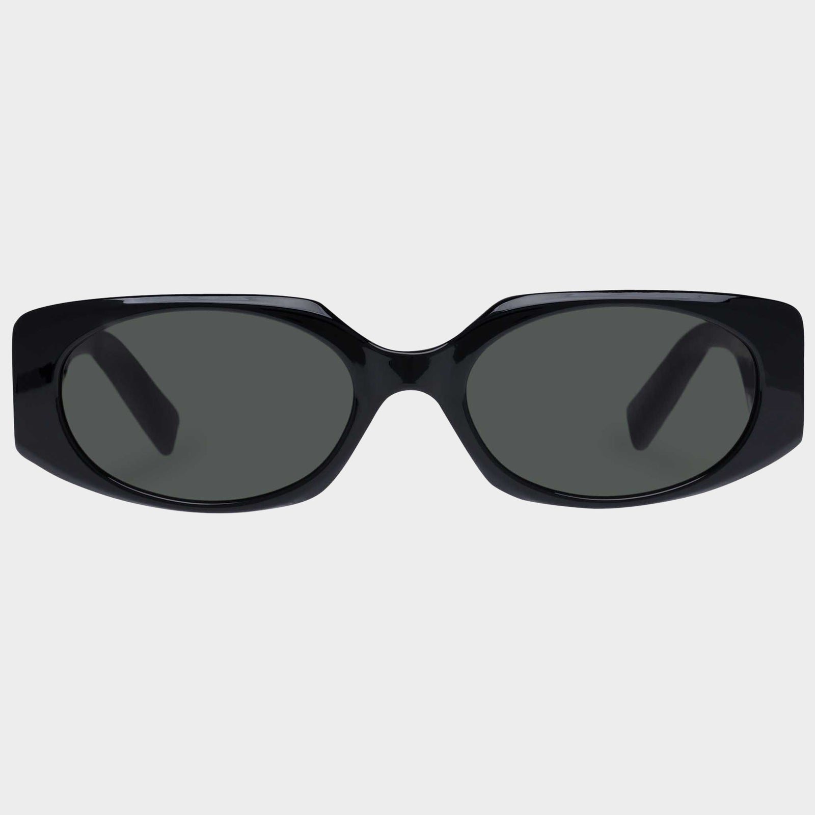 Persona Black Uni-Sex Oval Sunglasses | Le Specs