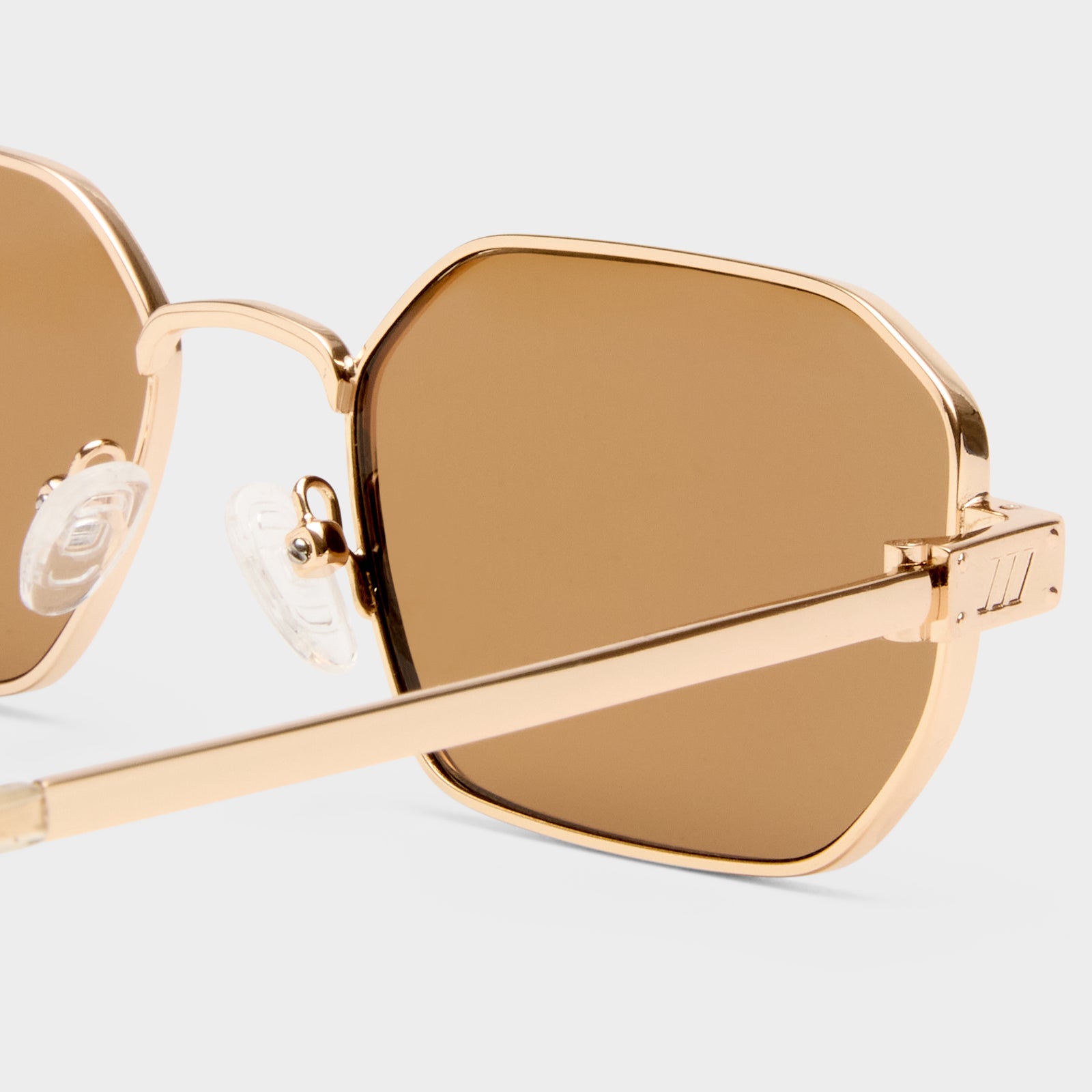 Mythic Gold Uni-Sex Square Sunglasses | Le Specs
