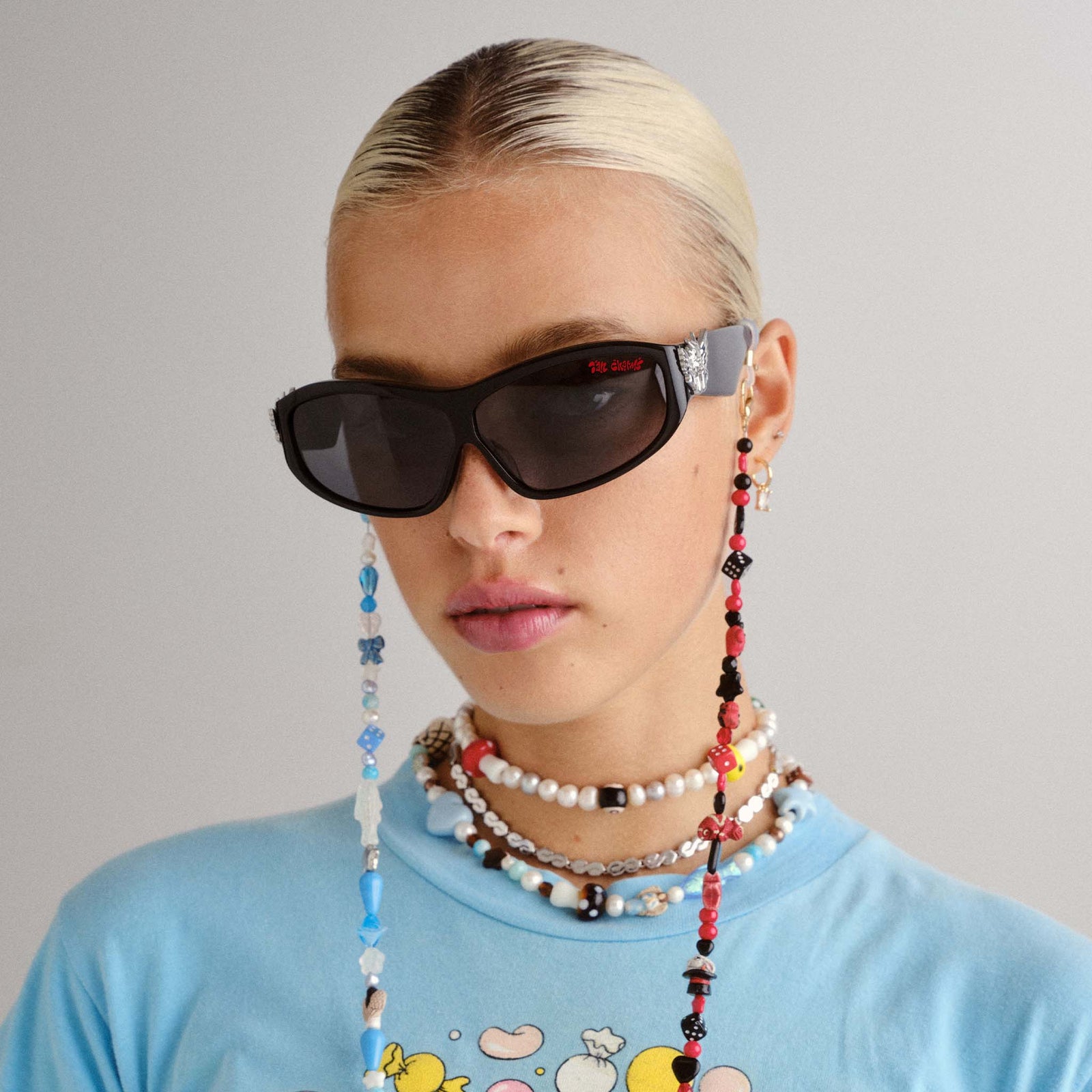 51 Percent Angel Black Uni-Sex D-Frame Sunglasses | Le Specs