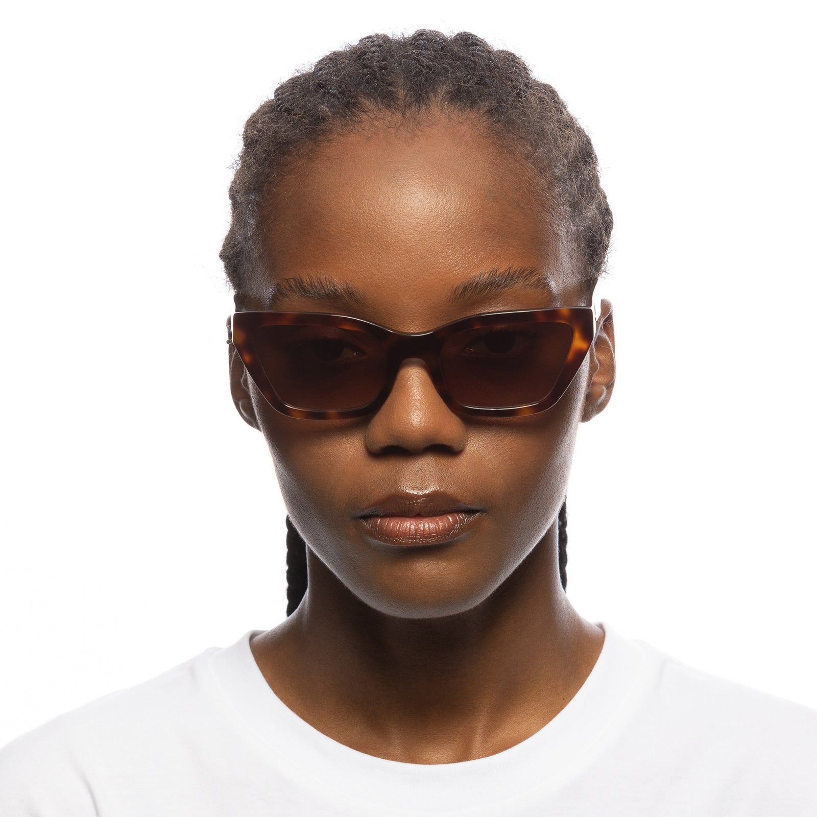 Bio-Tron Tort Female Cat-Eye Sunglasses | Le Specs