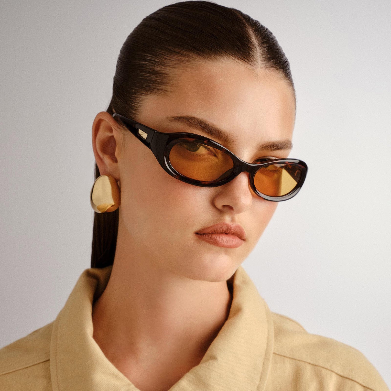Nightcrawler Tort Uni-Sex Wrap Sunglasses | Le Specs