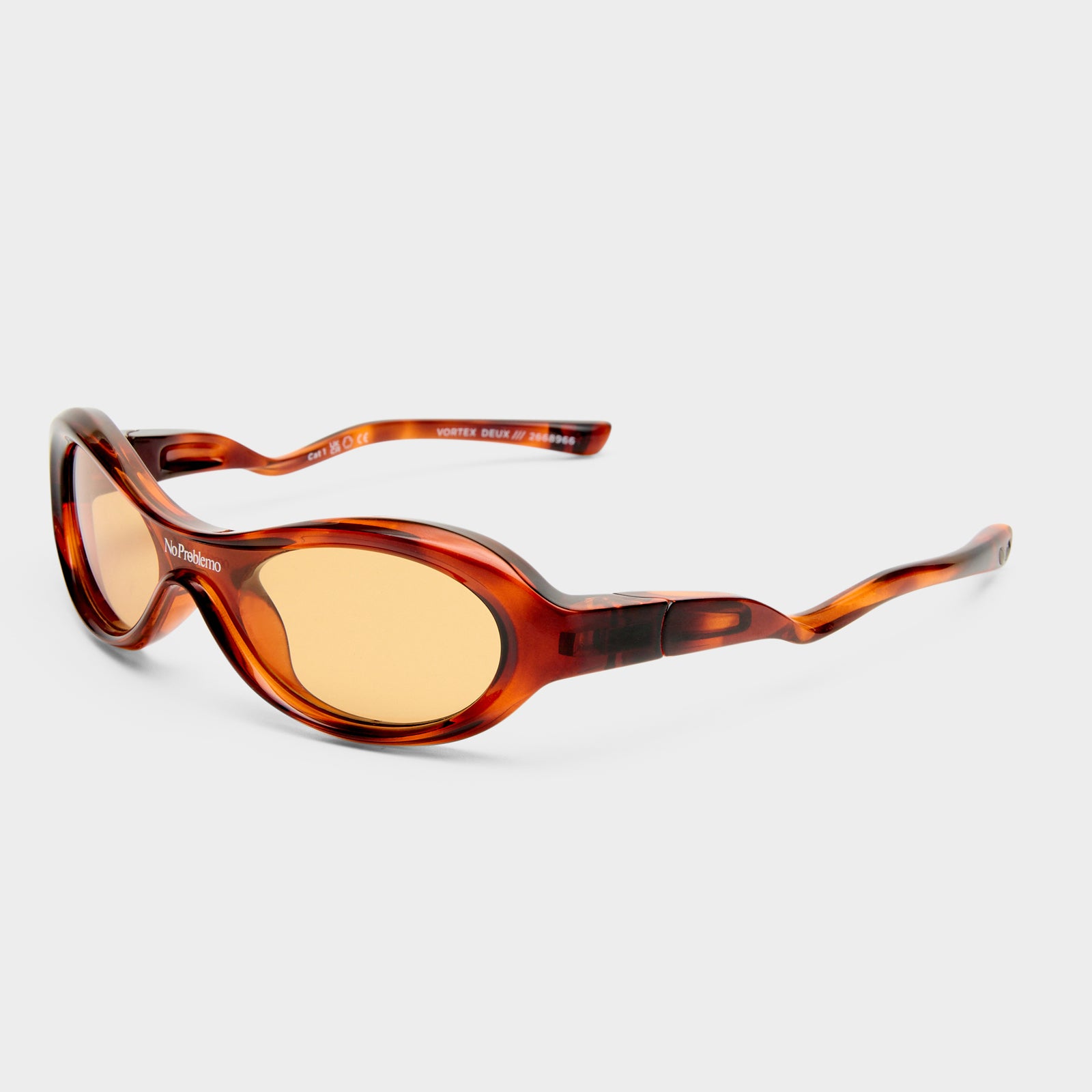 Vortex Deux Tortoiseshell Uni-Sex Shield Sunglasses | Le Specs