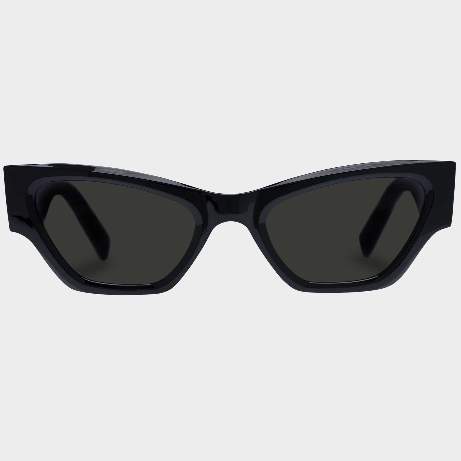 Charade Black Uni-Sex Cat-Eye Sunglasses | Le Specs