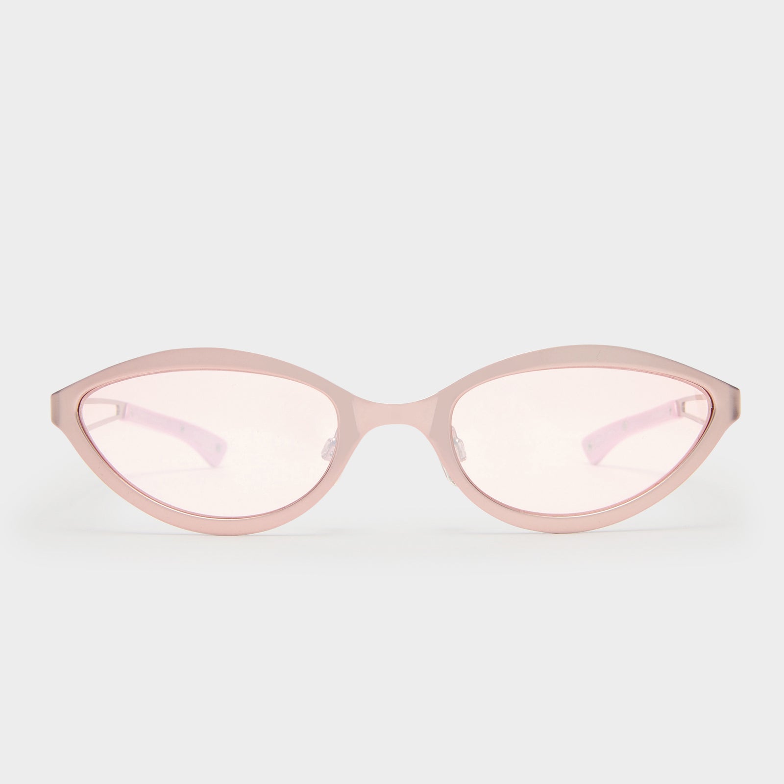 Glitch Satin Rose Female Cat-Eye Sunglasses | Le Specs