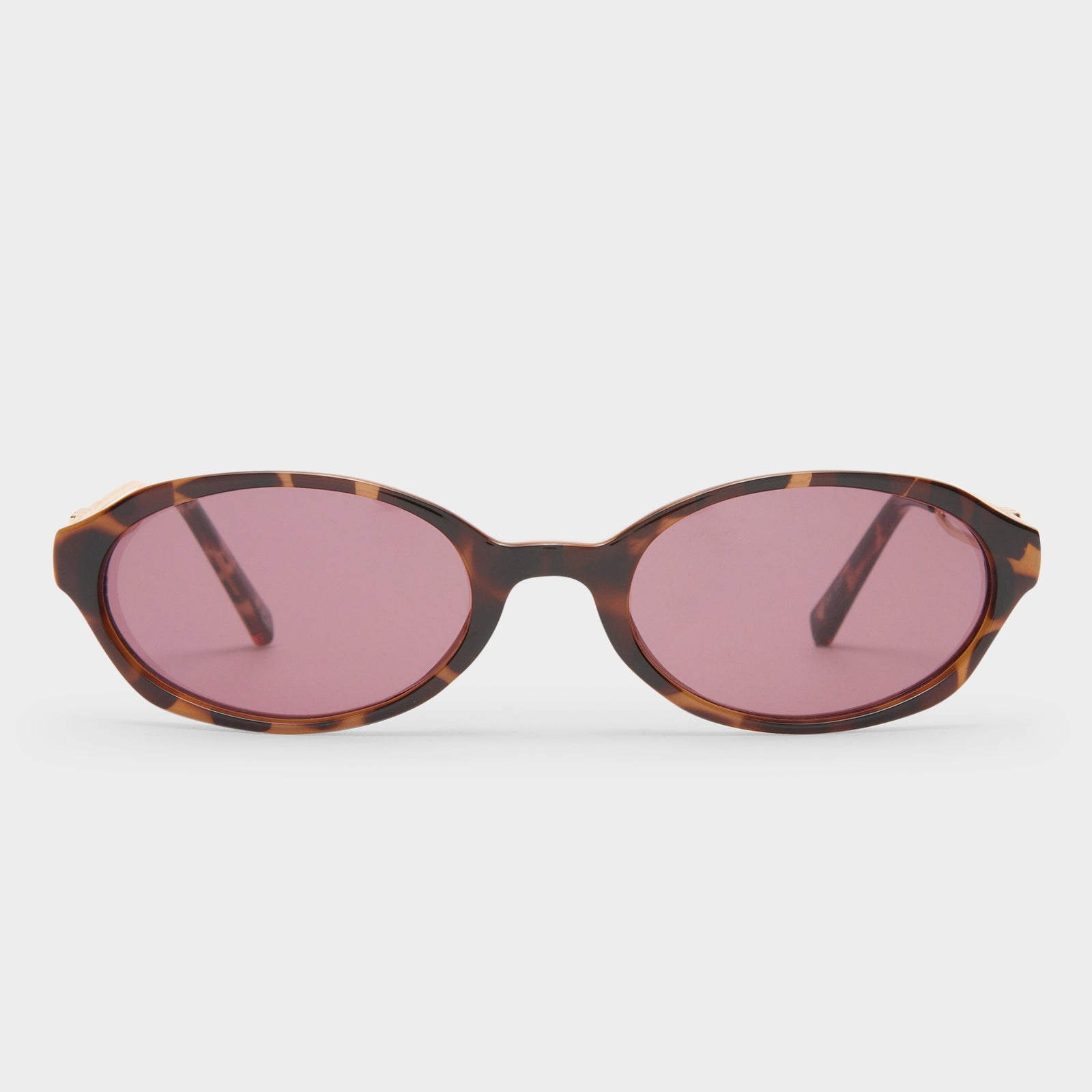 Lunita Tort Female Oval Sunglasses | Le Specs
