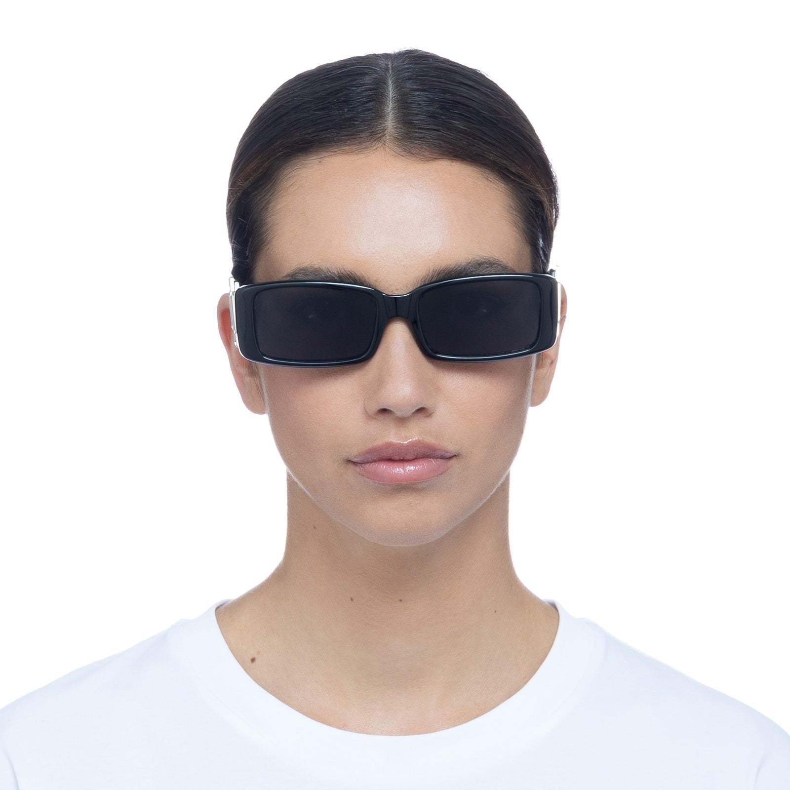 Cruel Intentions Black Uni-Sex Rectangle Sunglasses | Le Specs