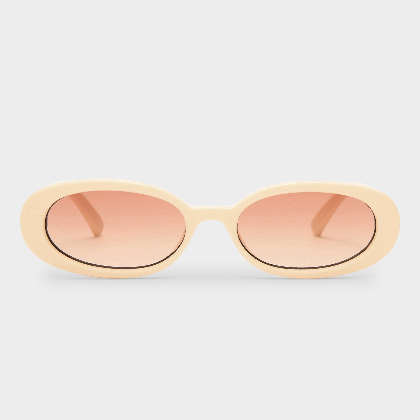 Outta Love Ecru Female Oval Sunglasses | Le Specs