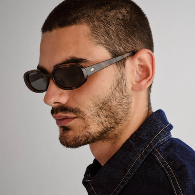 Outta Love Wide Fit Tort Uni-Sex Oval Sunglasses | Le Specs