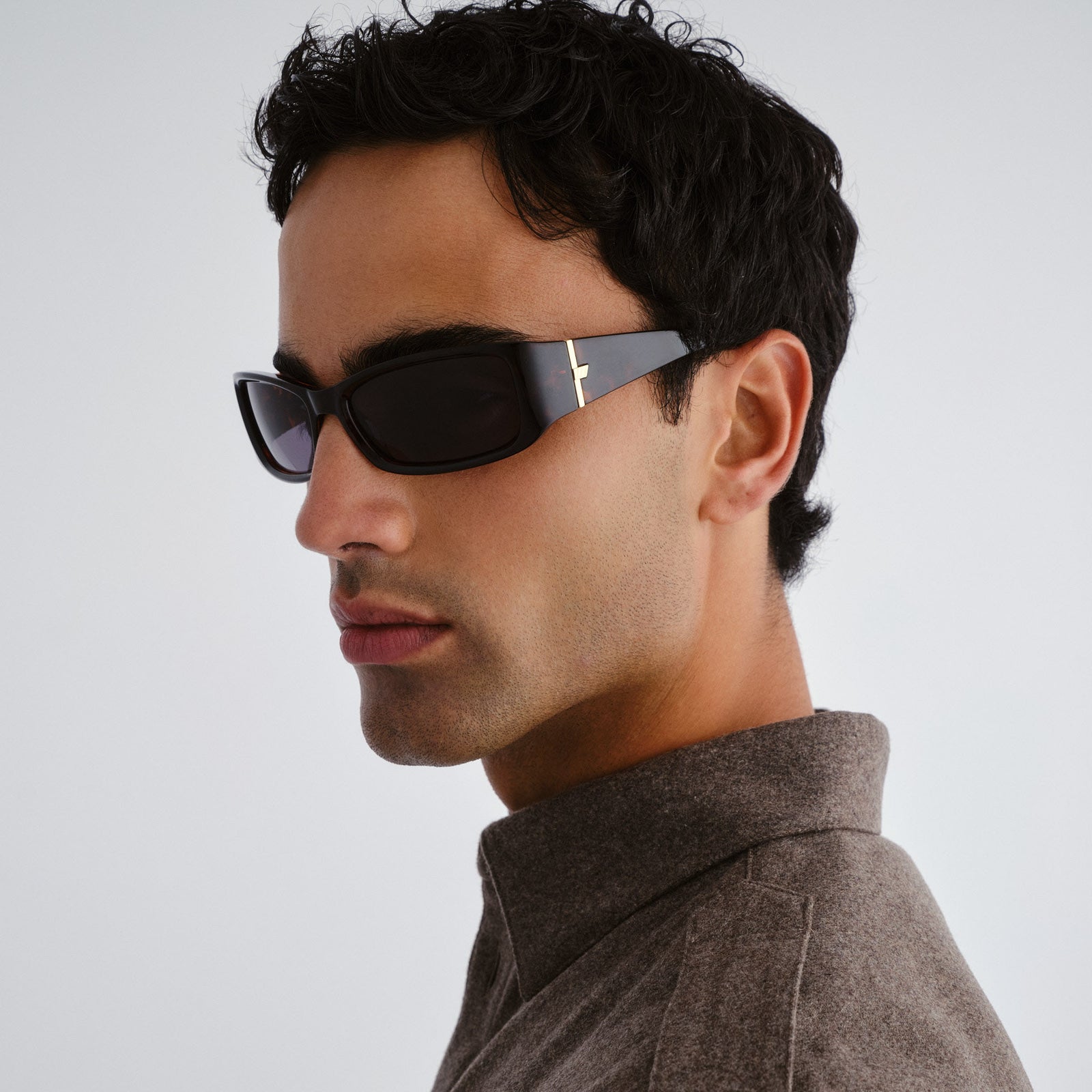 Du Jour Tortoisehell Uni-Sex Rectangle Sunglasses | Le Specs