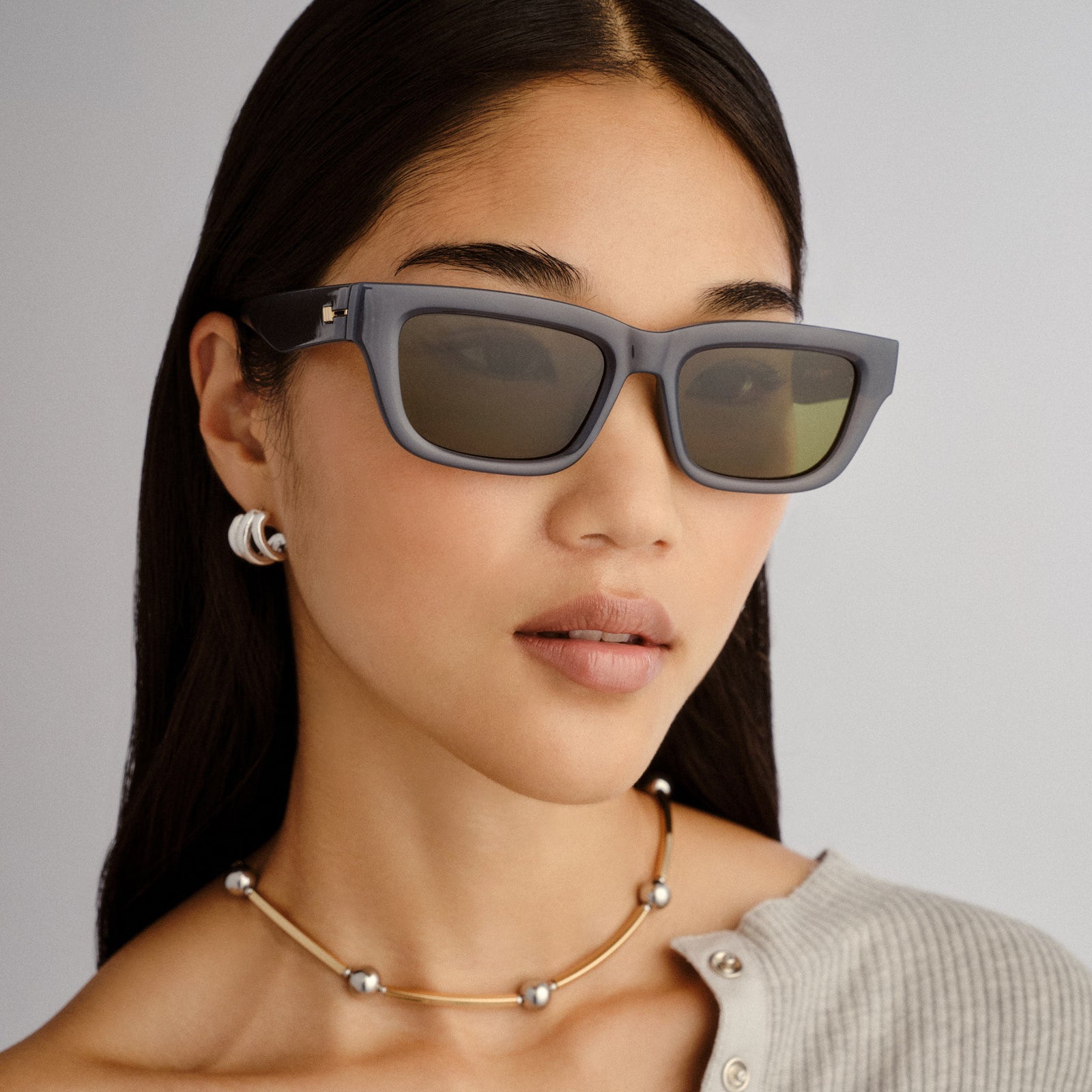 Le Castle Shadow Uni-Sex D-Frame Sunglasses | Le Specs