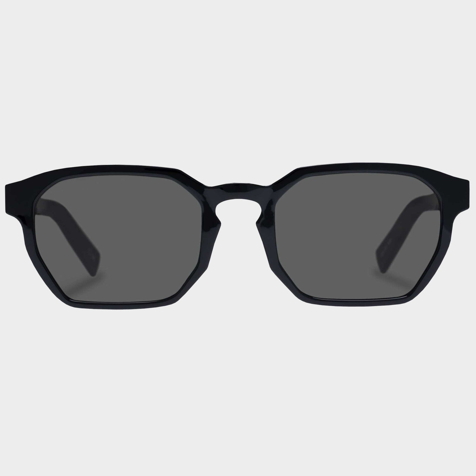 Deception Black Uni-Sex Octagon Sunglasses | Le Specs