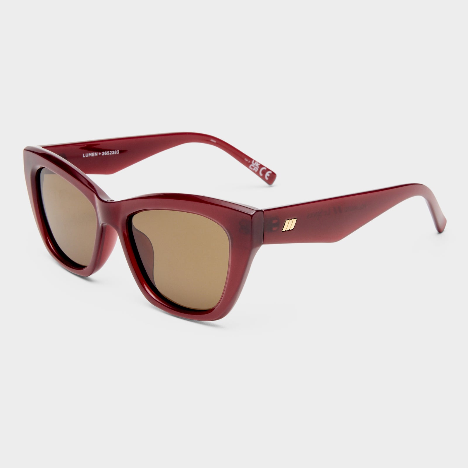 Lumen + Cranberry Female Cat-Eye Sunglasses | Le Specs