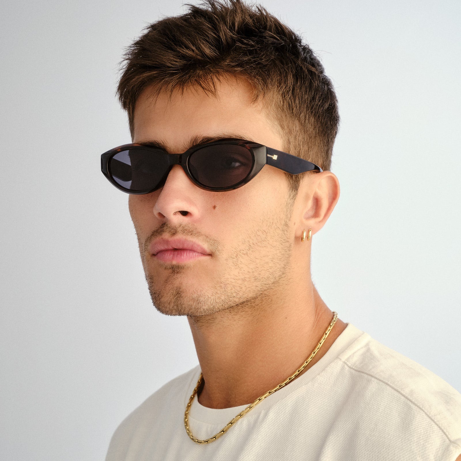 Le Bijou + Dark Tort Uni-Sex Oval Sunglasses | Le Specs