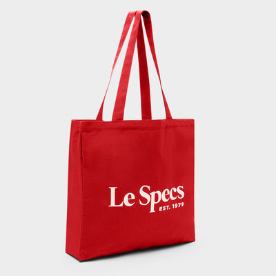 LE SPECS CANVAS TOTE BAG | RED