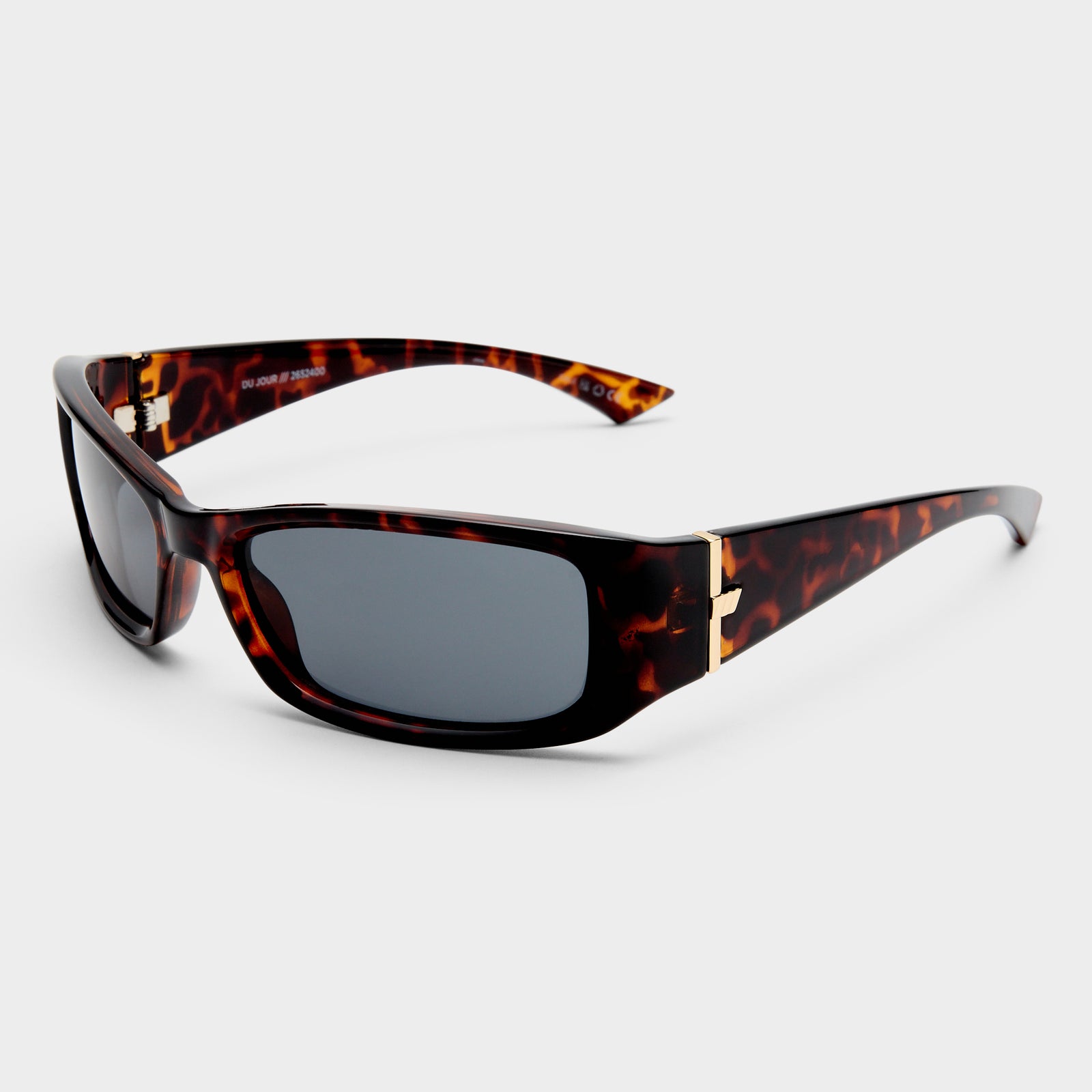 Du Jour Tortoisehell Uni-Sex Rectangle Sunglasses | Le Specs