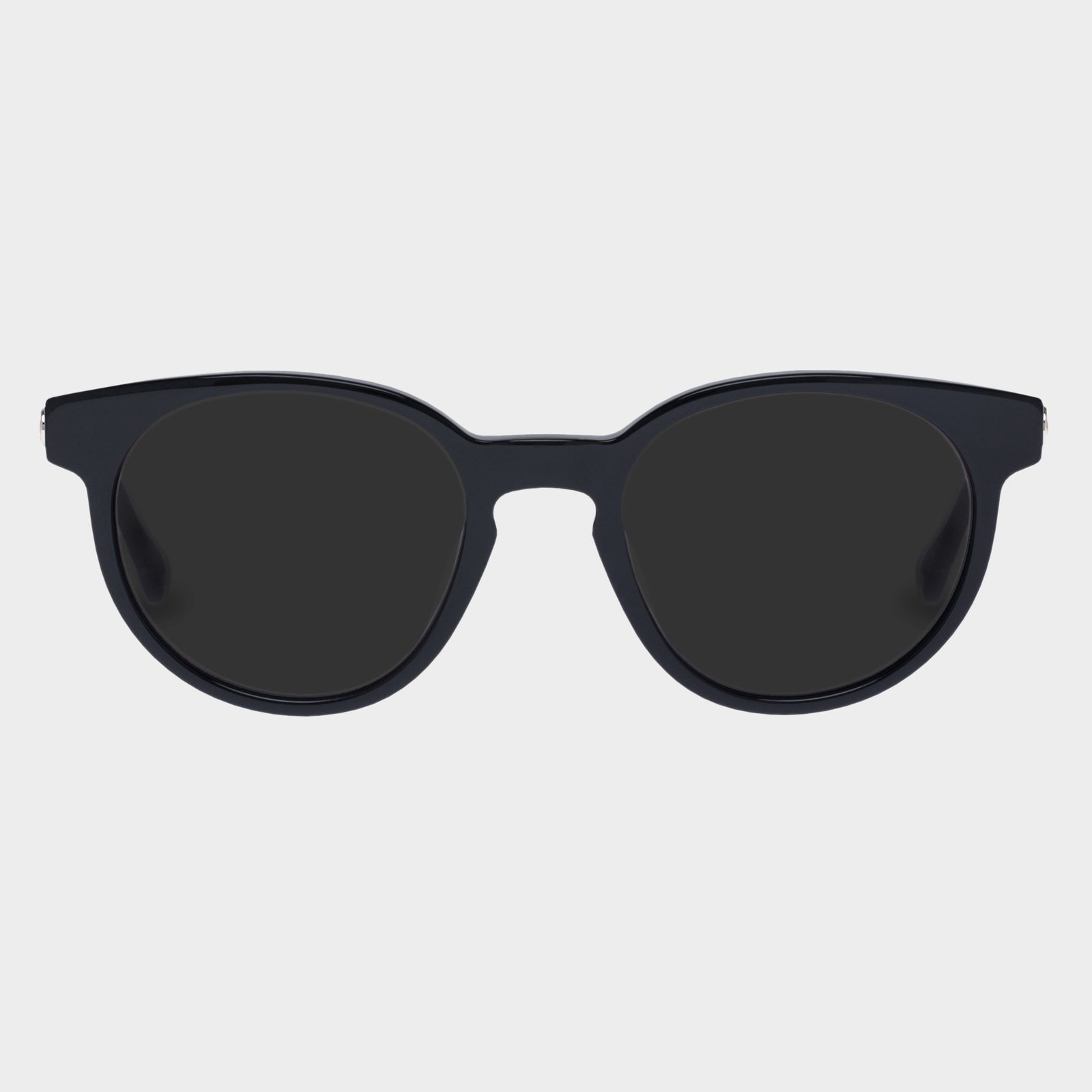 Breezy Black Female Round Sunglasses | Le Specs