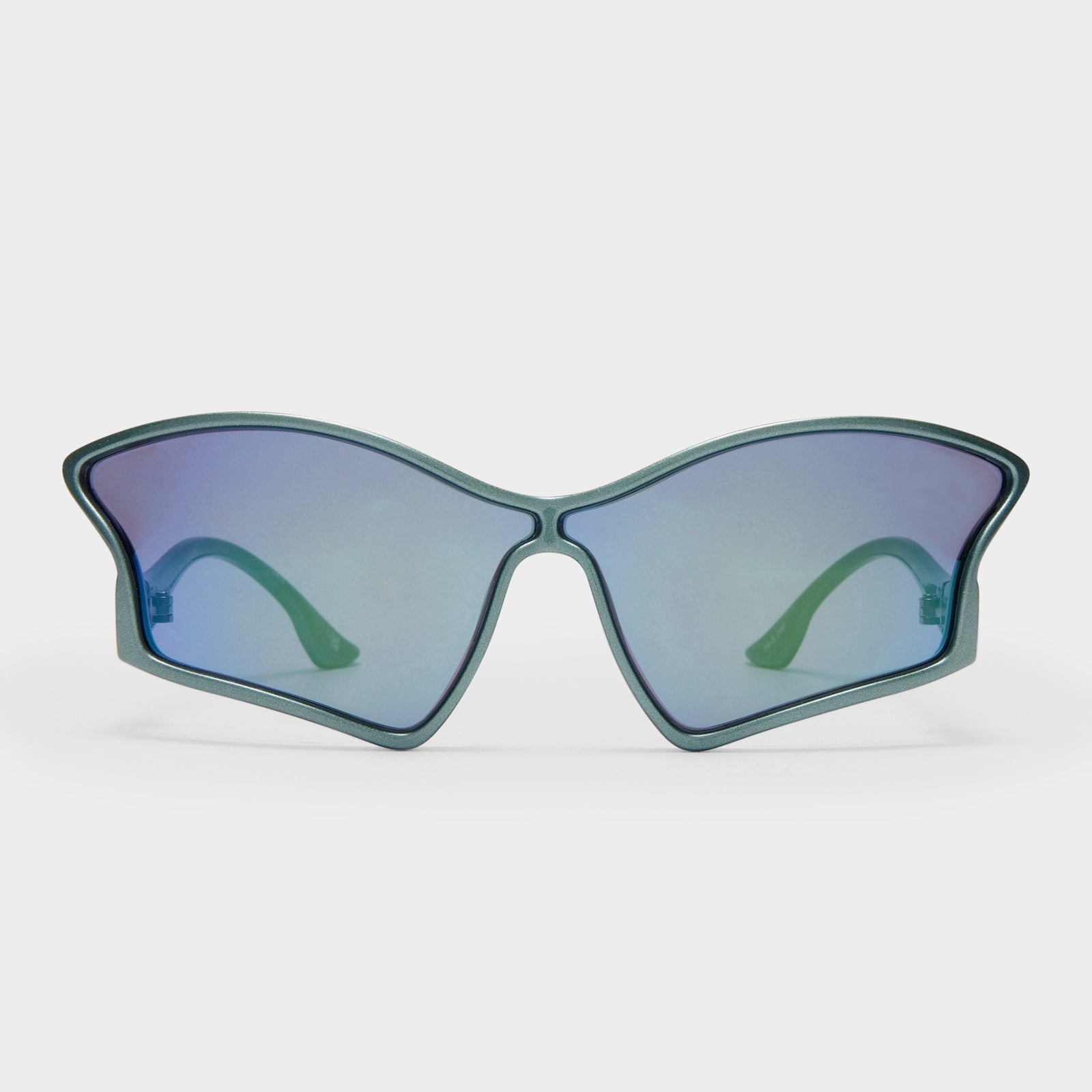 Tailfin Cyber Sea Female Wrap Sunglasses | Le Specs