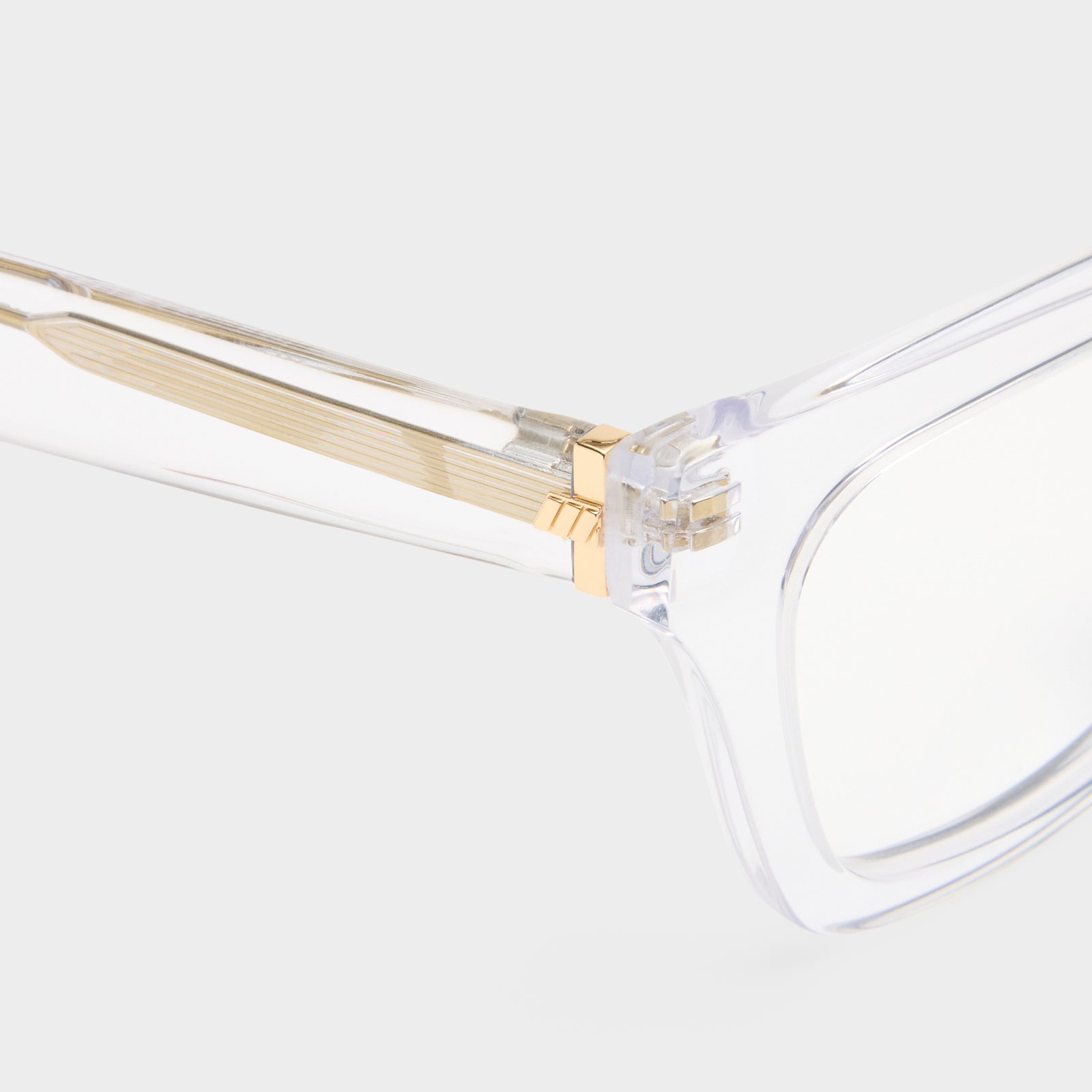 Hot Press Crystal Clear Uni-Sex Cat-Eye Optical Frames | Le Specs