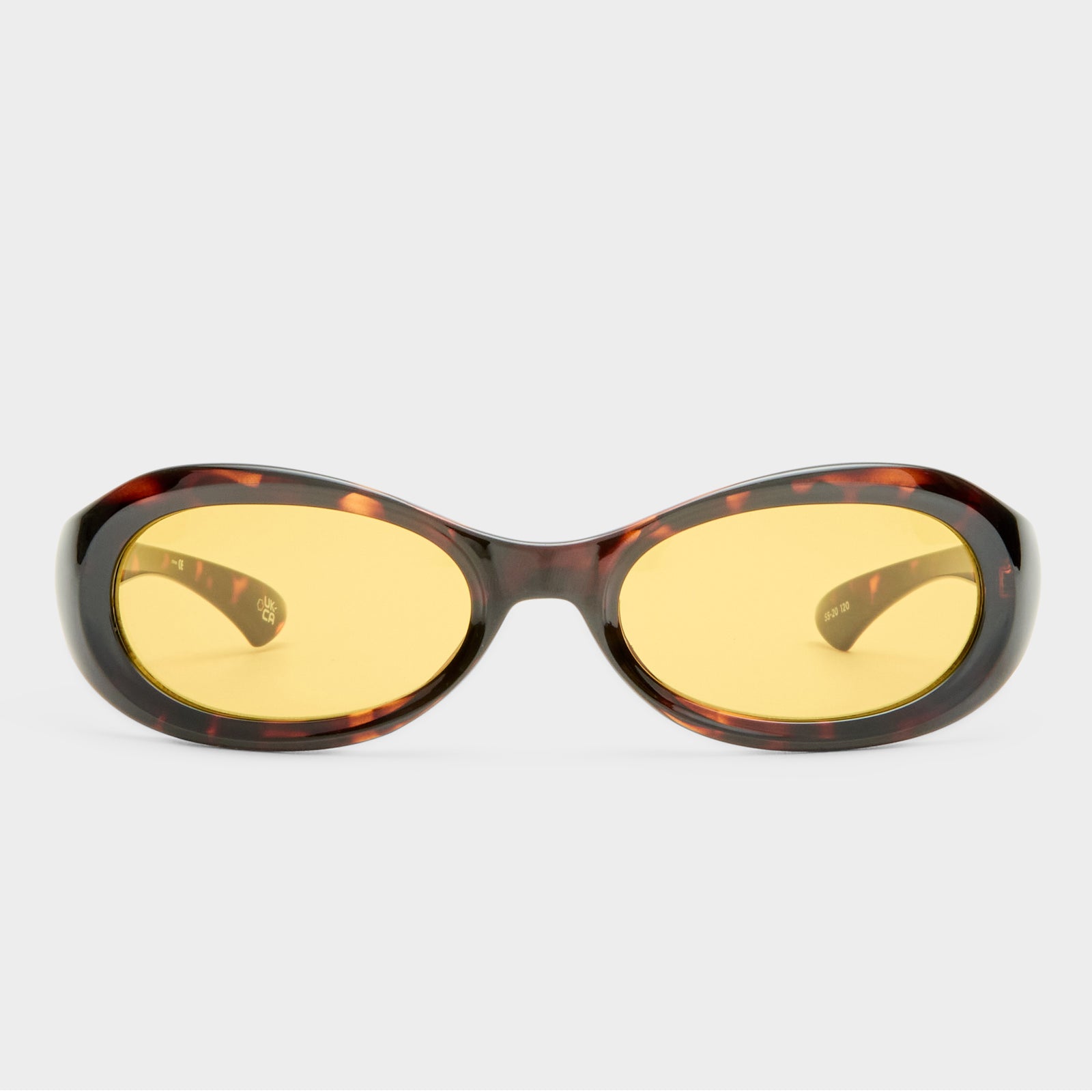 Nightcrawler Tort Uni-Sex Oval Sunglasses | Le Specs