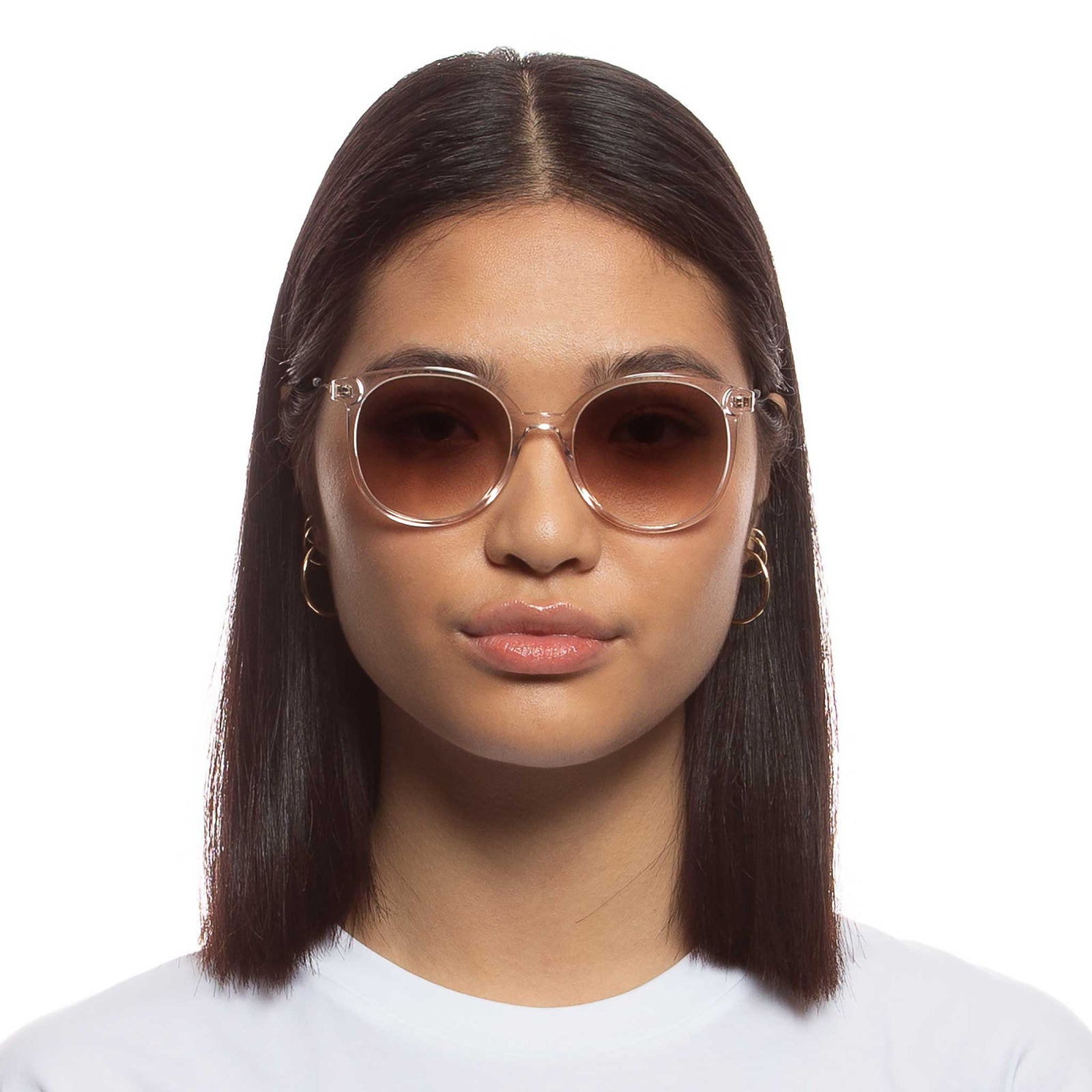Mombasa Sand Female Round Sunglasses | Le Specs