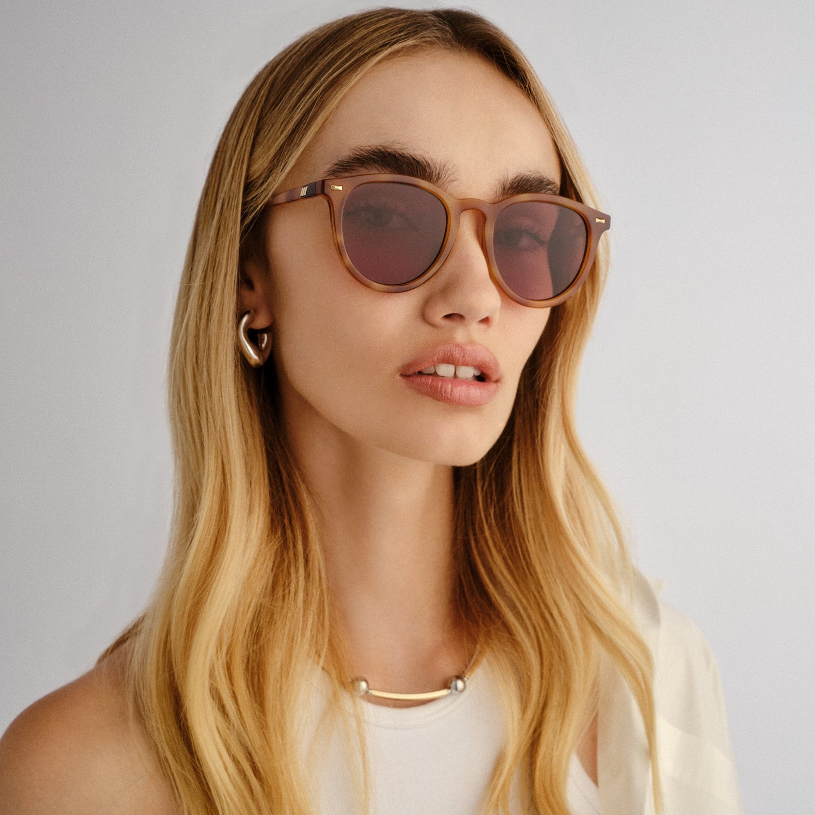 Fire Starter Vintage Tort Uni-Sex Round Sunglasses | Le Specs