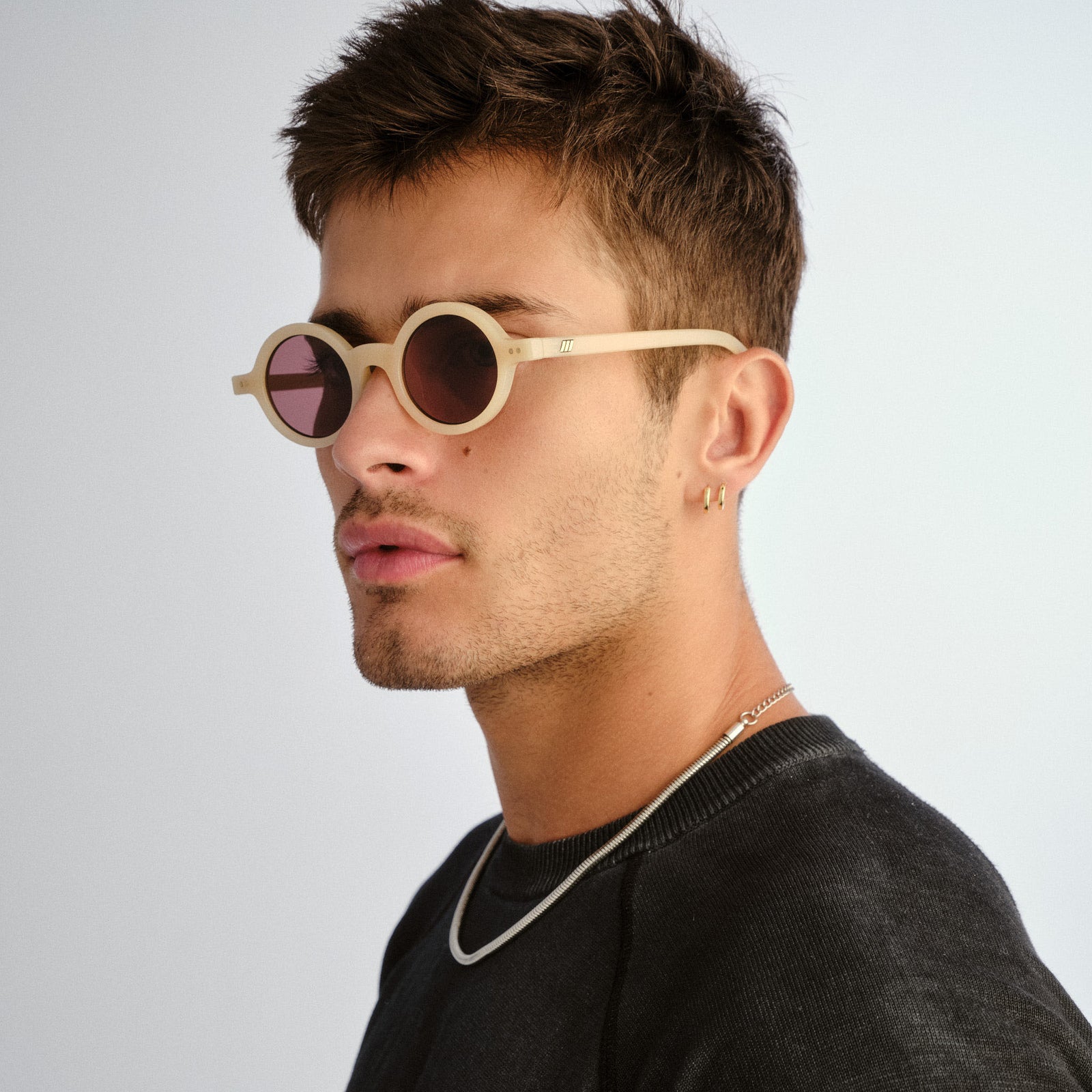 Sycophantic + Butter Uni-Sex Round Sunglasses | Le Specs