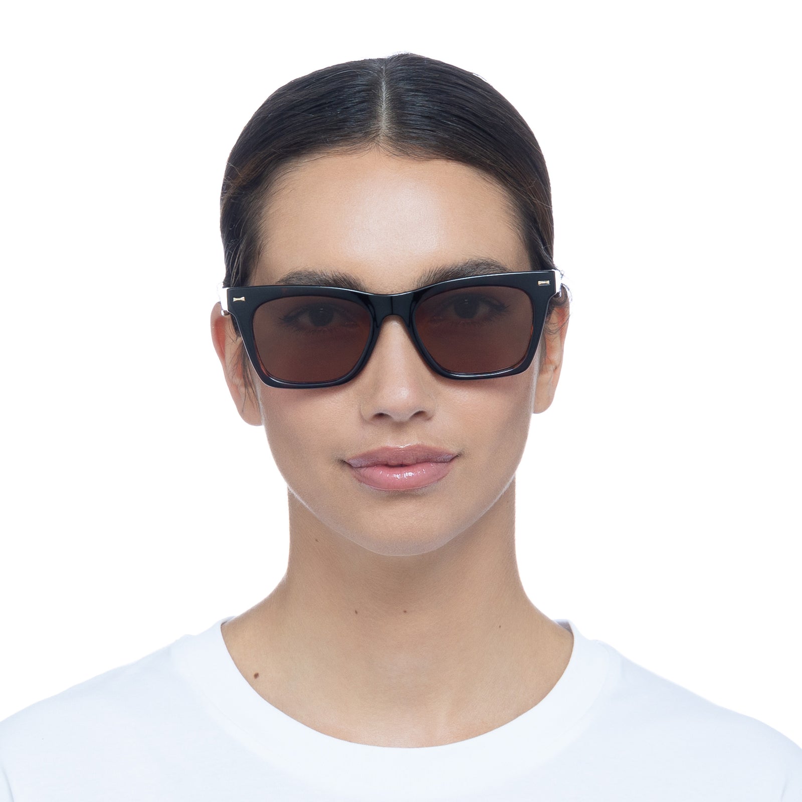 Chante Dark Tort Female D-Frame Sunglasses | Le Specs