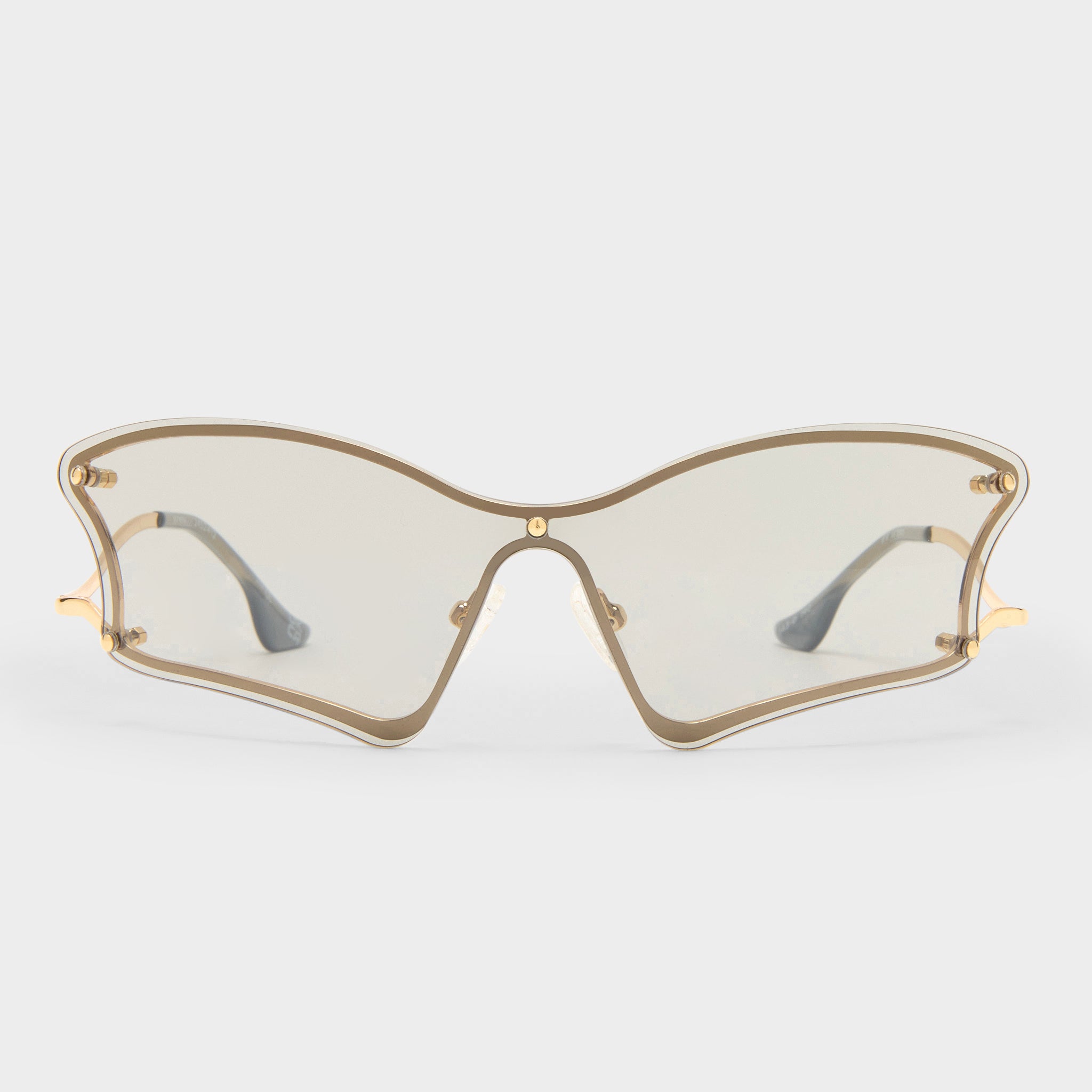 【Le Specs】ブラック Le Siren サングラス Le Siren Black Uni-Sex Wrap Sunglasses | Le Specs