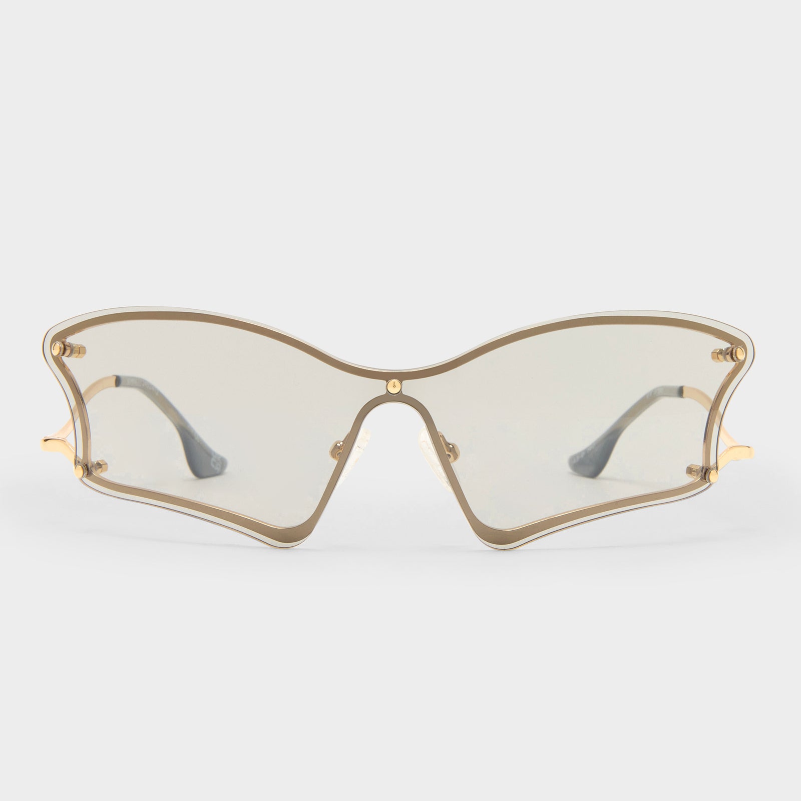Nymph Gold Female Wrap Sunglasses | Le Specs