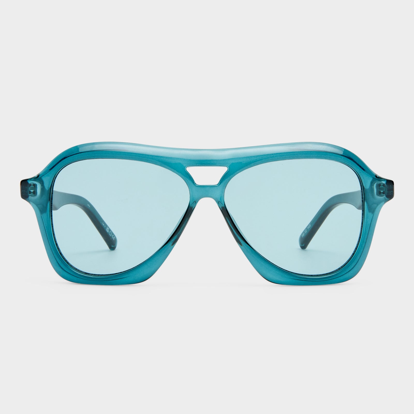 Drizzle Teal Uni-Sex Aviator Sunglasses | Le Specs