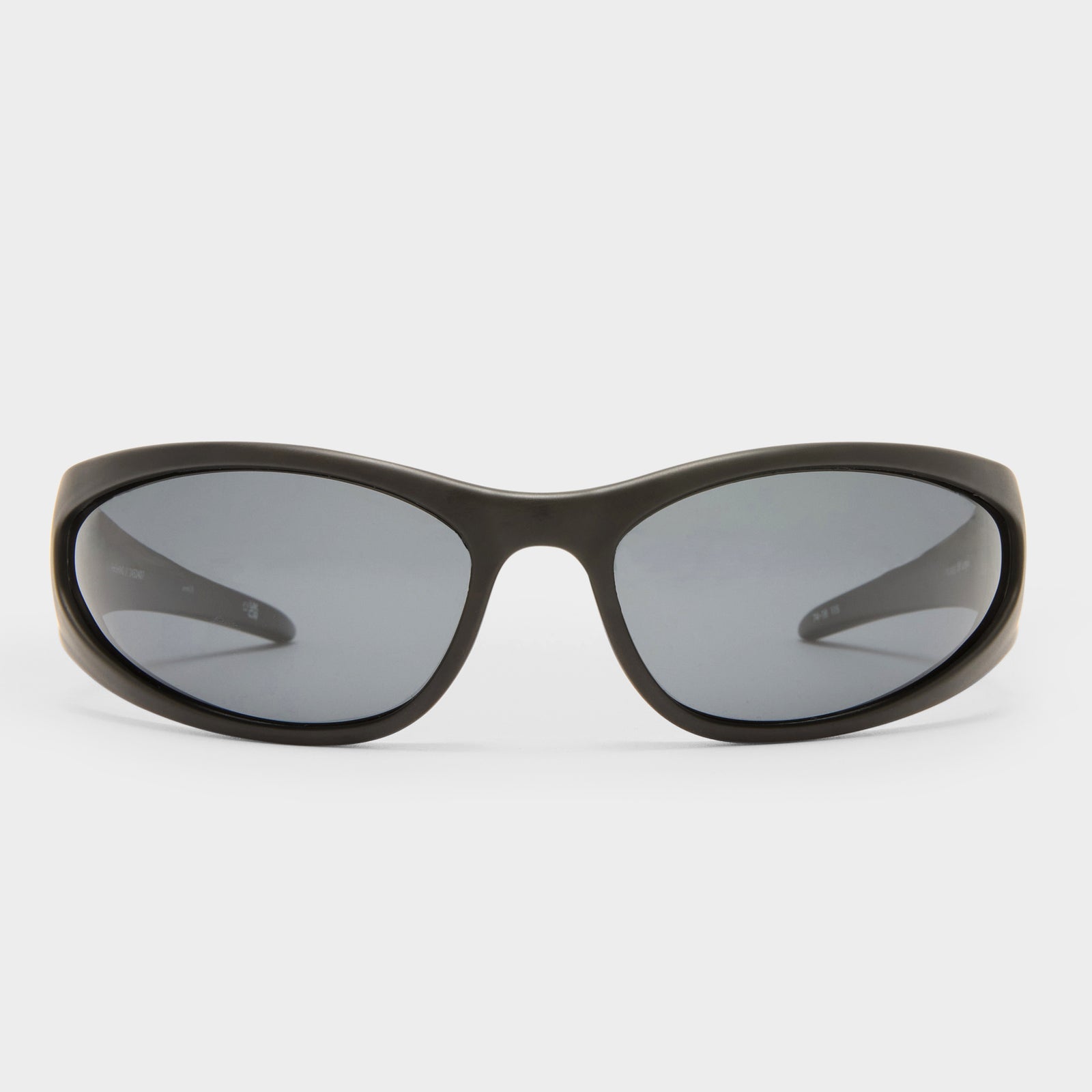 Phishing Matte Black Uni-Sex Wrap Sunglasses | Le Specs