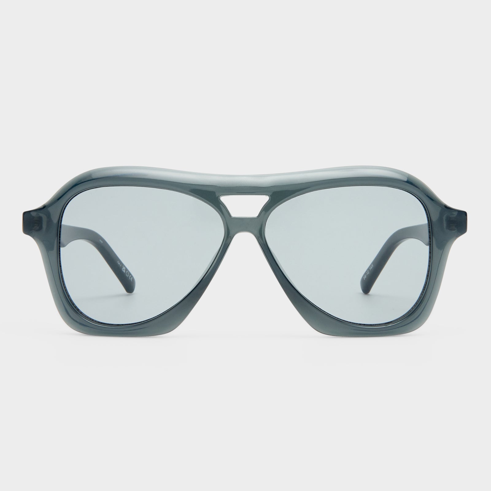 Drizzle Dark Smoke Uni-Sex Aviator Sunglasses | Le Specs