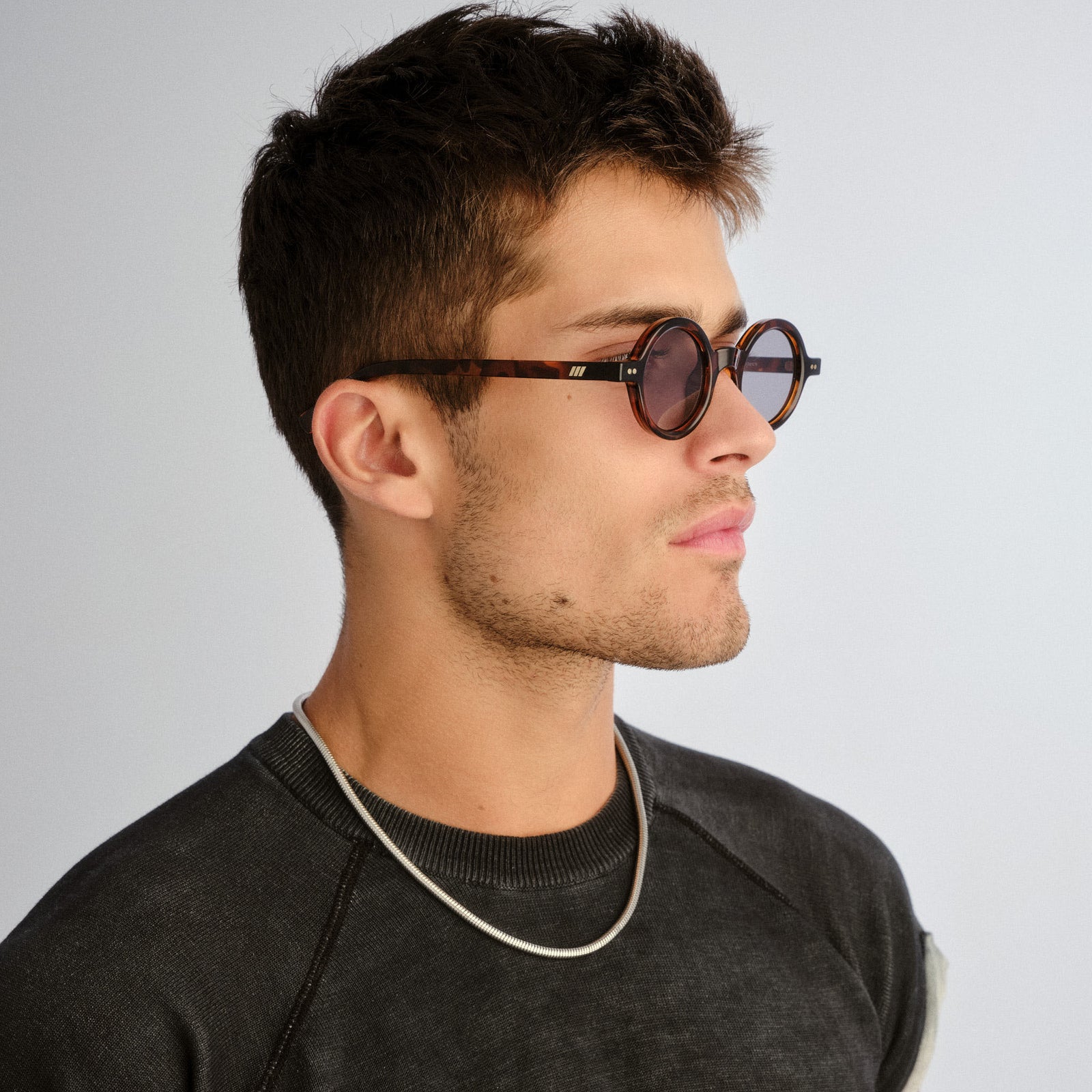 Sycophantic + Tort Uni-Sex Round Sunglasses | Le Specs