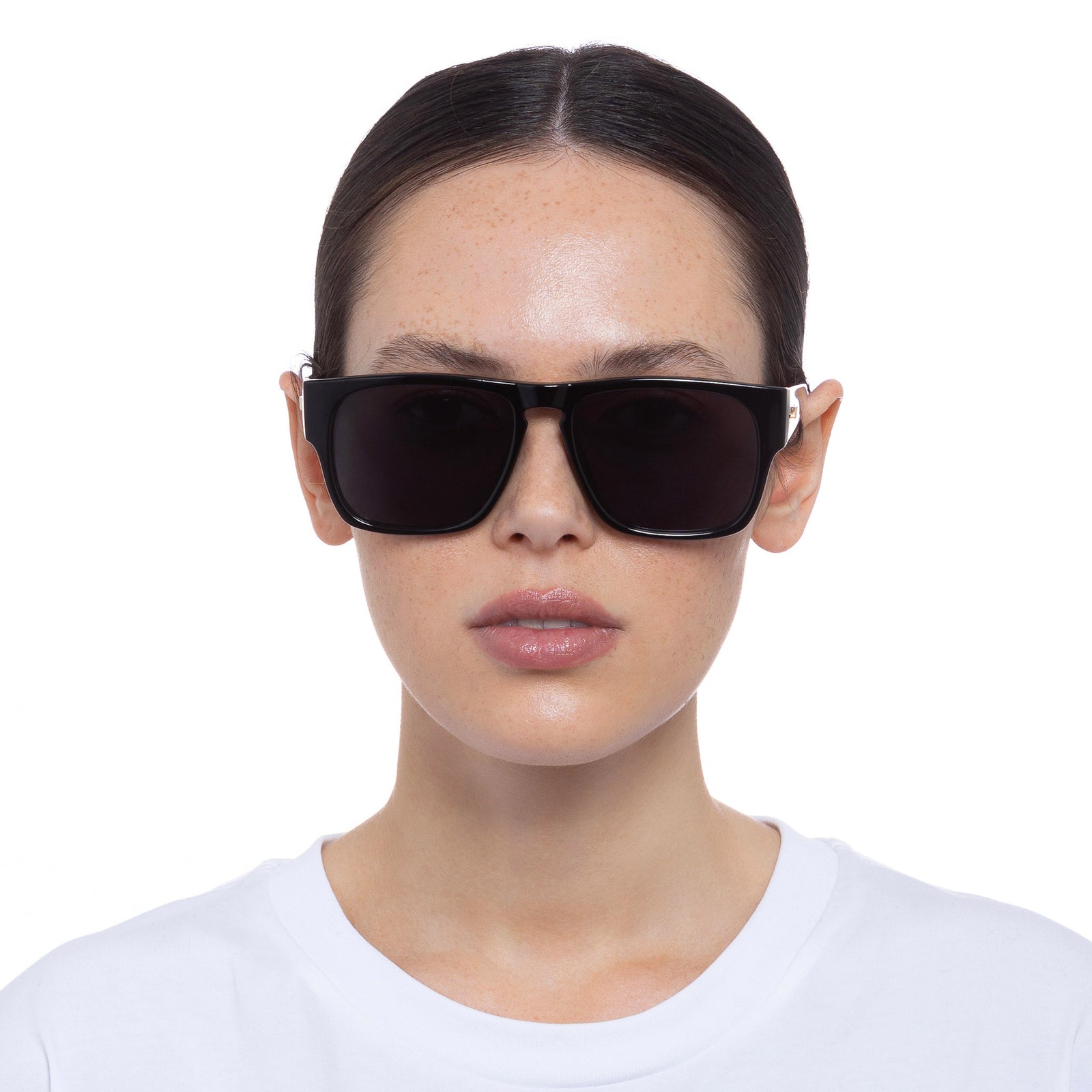 Transmission Black Uni-Sex D-Frame Sunglasses | Le Specs