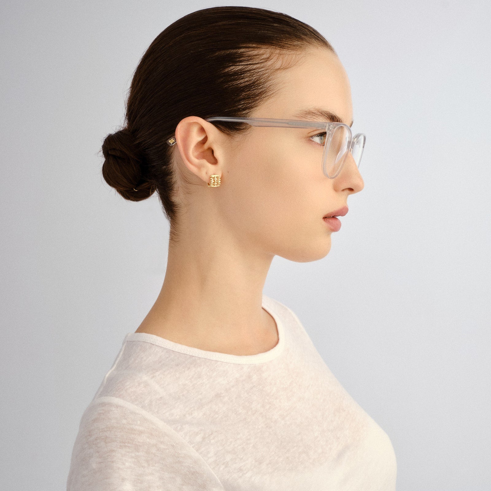 Formentera Grey Haze Female Round Optical Frames | Le Specs