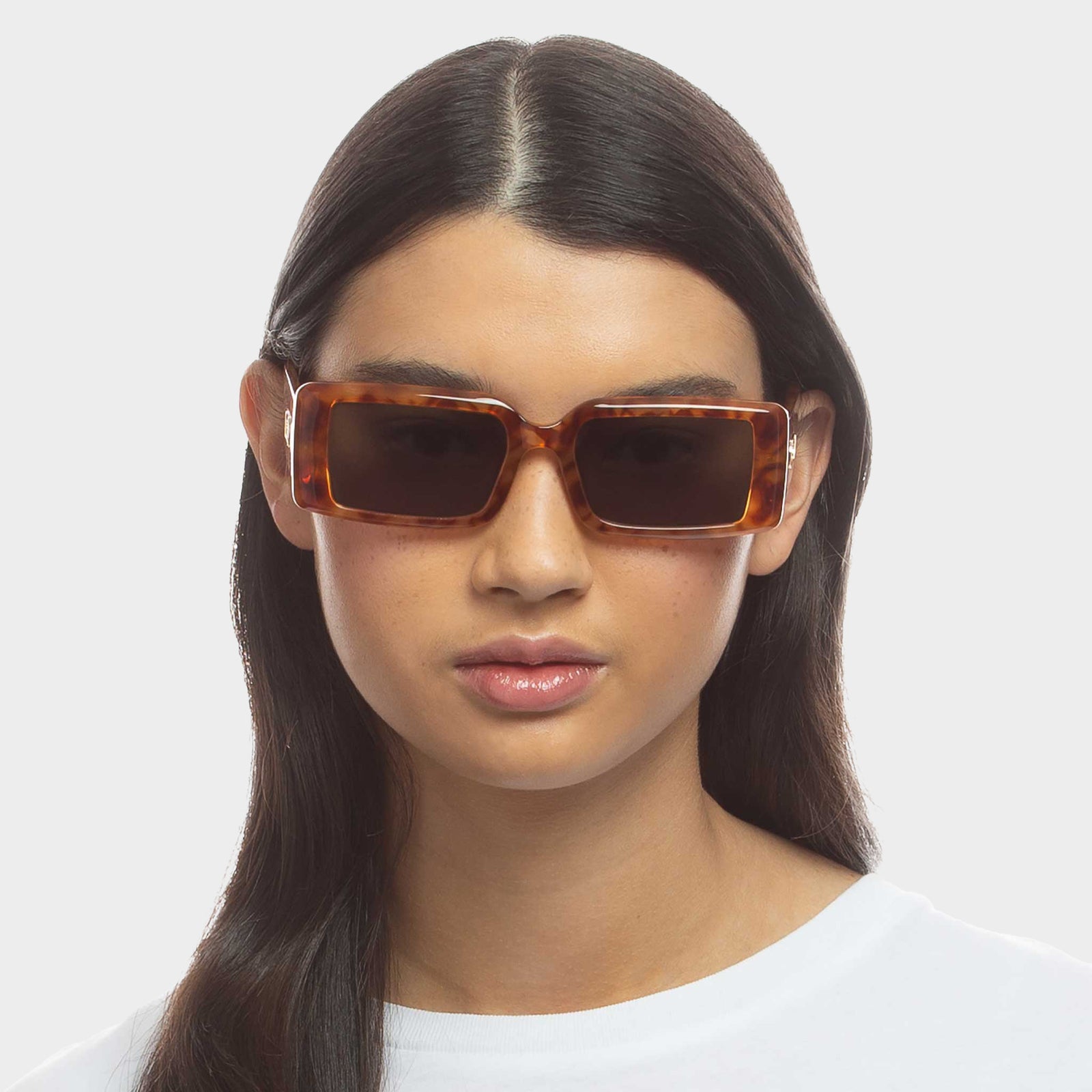 The Impeccable Alt Fit Toffee Tort Uni-Sex Rectangle Sunglasses | Le Specs