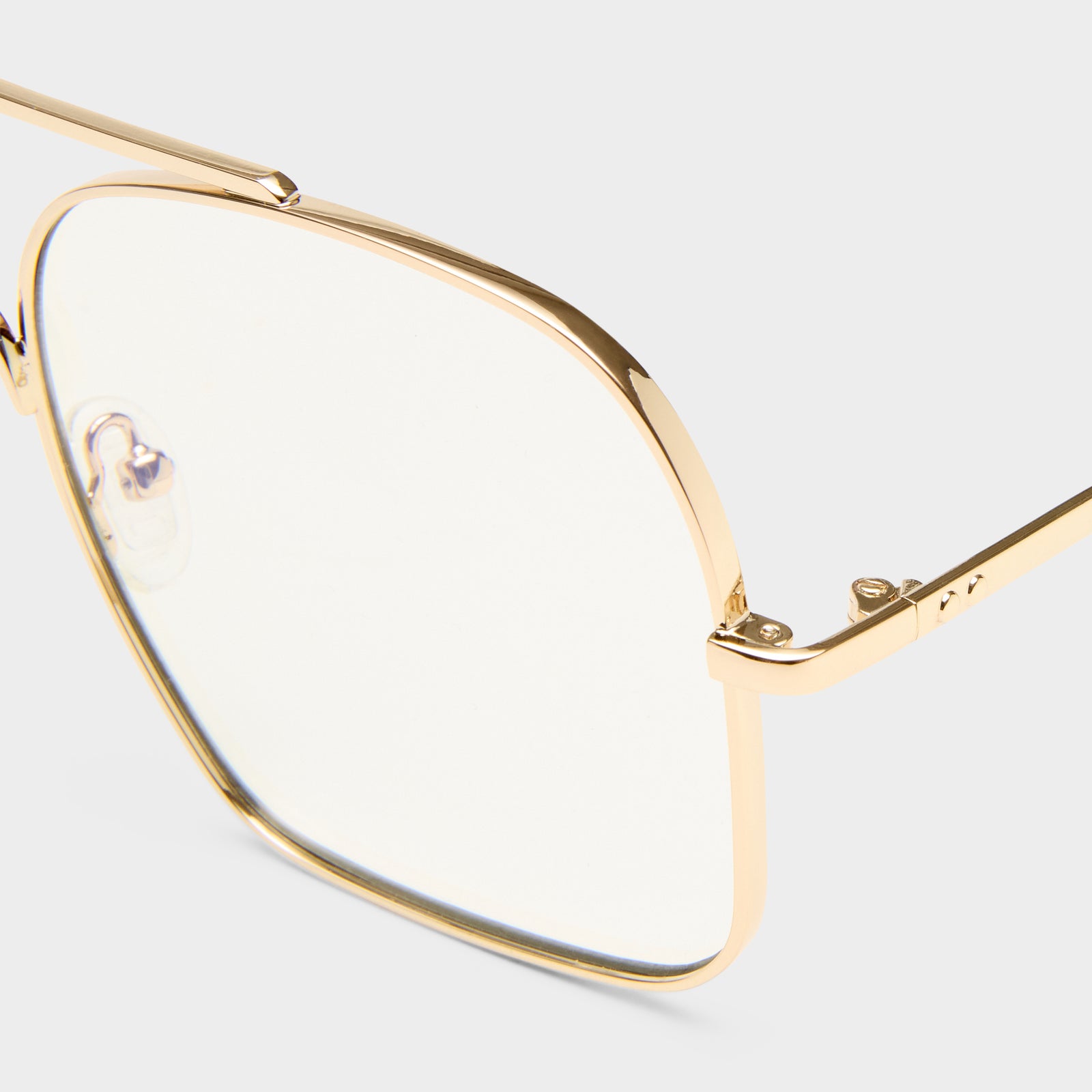 Civelle Gold Female Aviator Blue Light | Le Specs